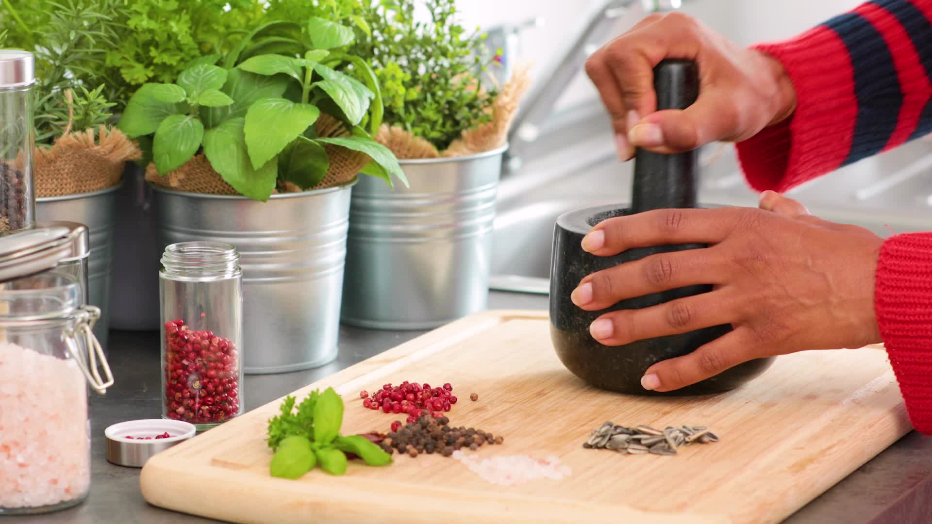 Relaxdays Granit Mörser mit Stößel, robust & langlebig, Produktbild-Vorschau 7