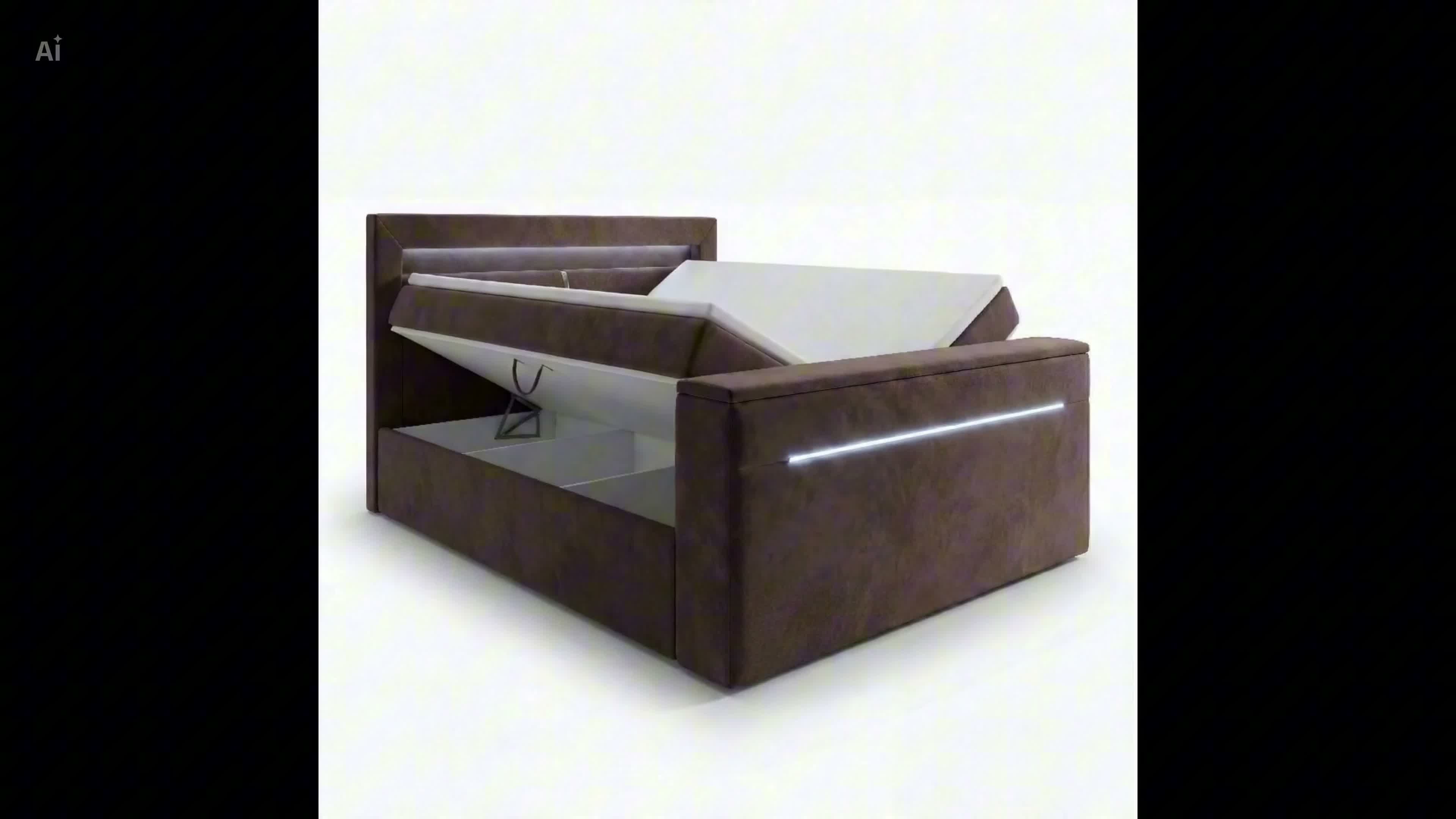 ELVORA DESIGNE Boxspringbett 180x200 cm AURA TV mit Produktbild-Vorschau 7