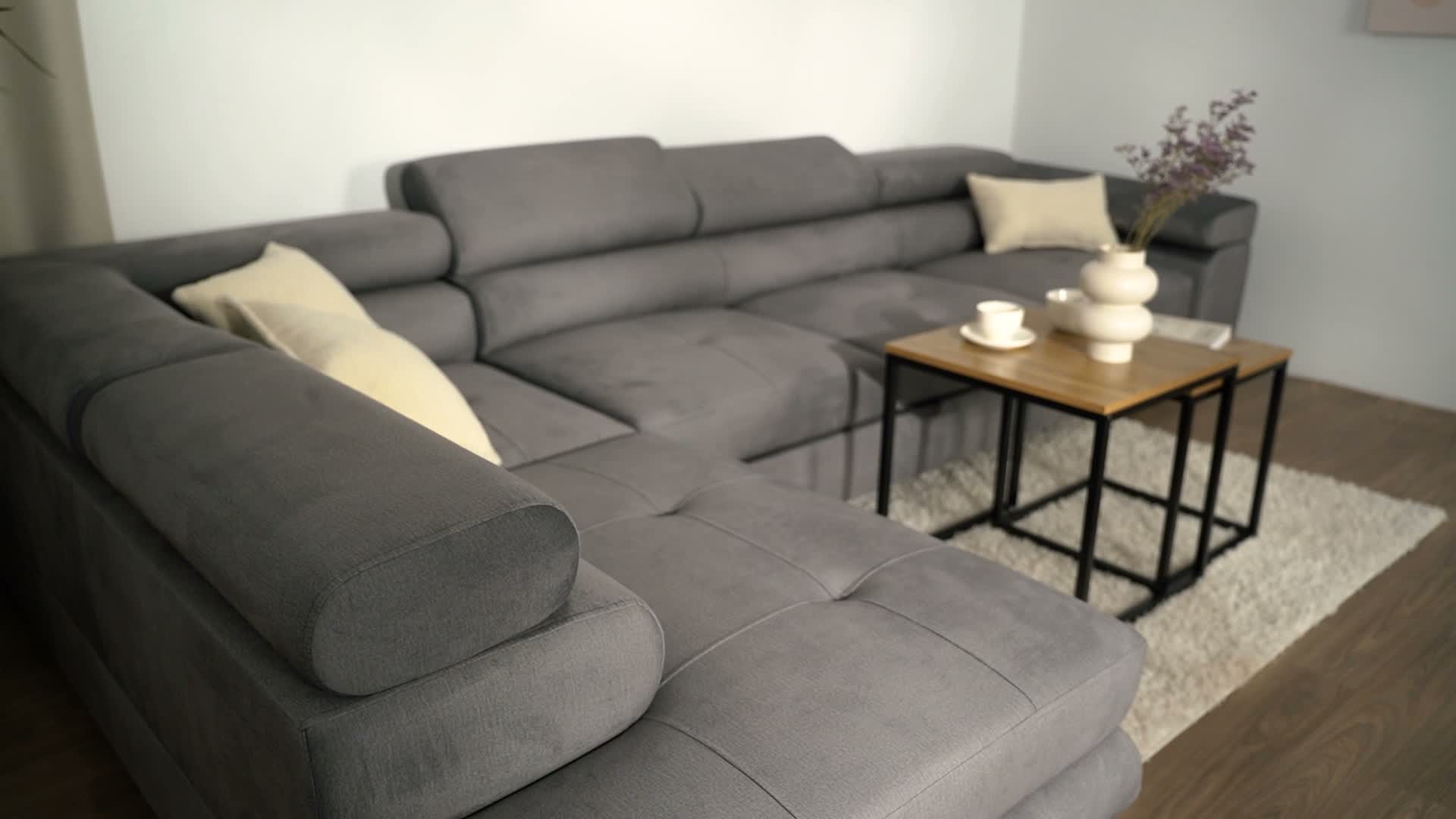 Masseno Ecksofa VICENTE mit Schlaffunktion L-Form, Sofa mit Produktbild-Vorschau 7