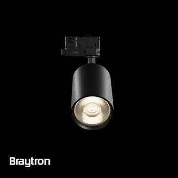 Braytron LED 3-Phasen Schienenstrahler Schwarz 30W 3420lm Produktbild-Vorschau 7