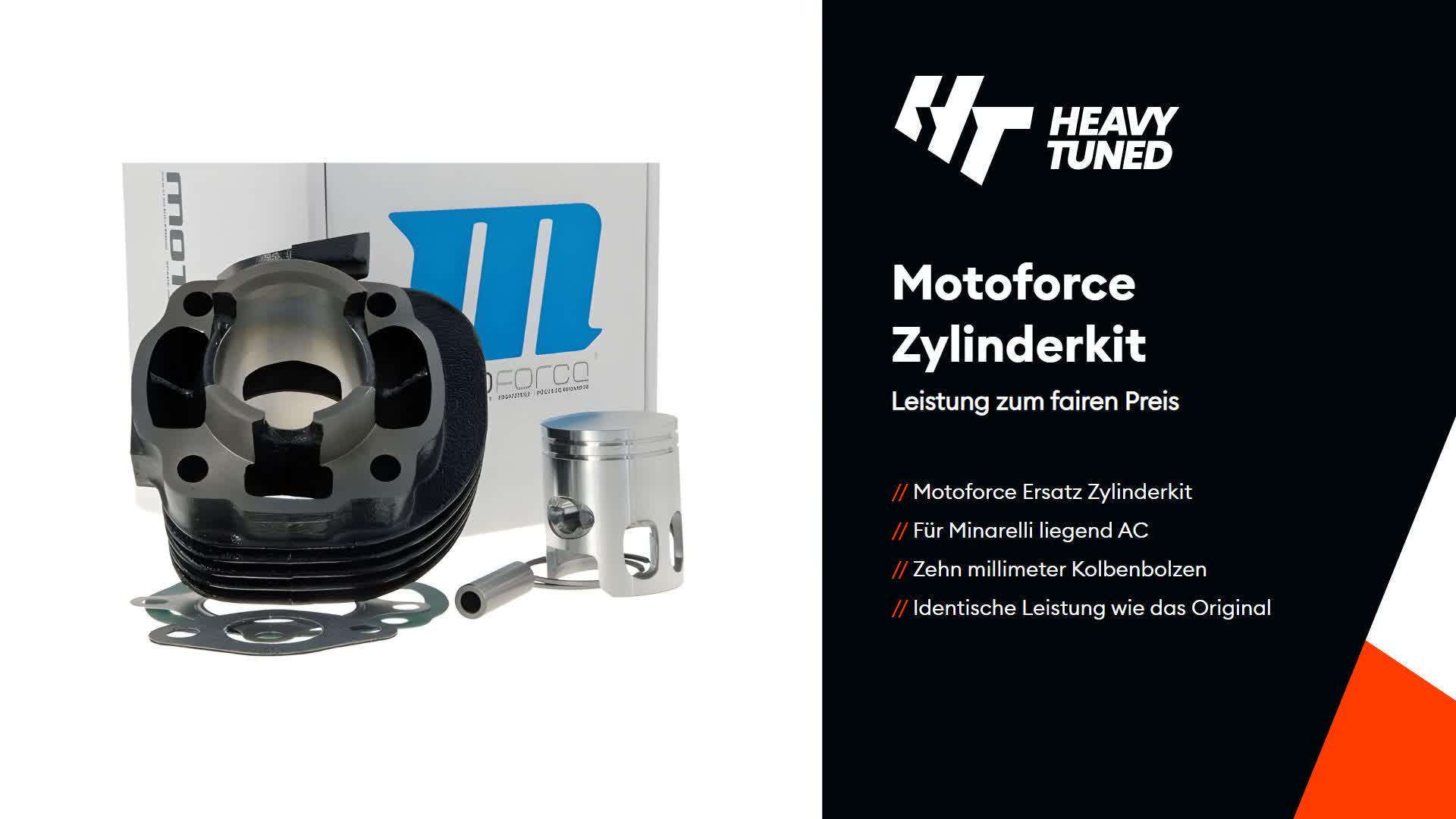 Motoforce Zylinderkit Ersatz 50ccm kompatibel mit Minarelli Produktbild-Vorschau 3