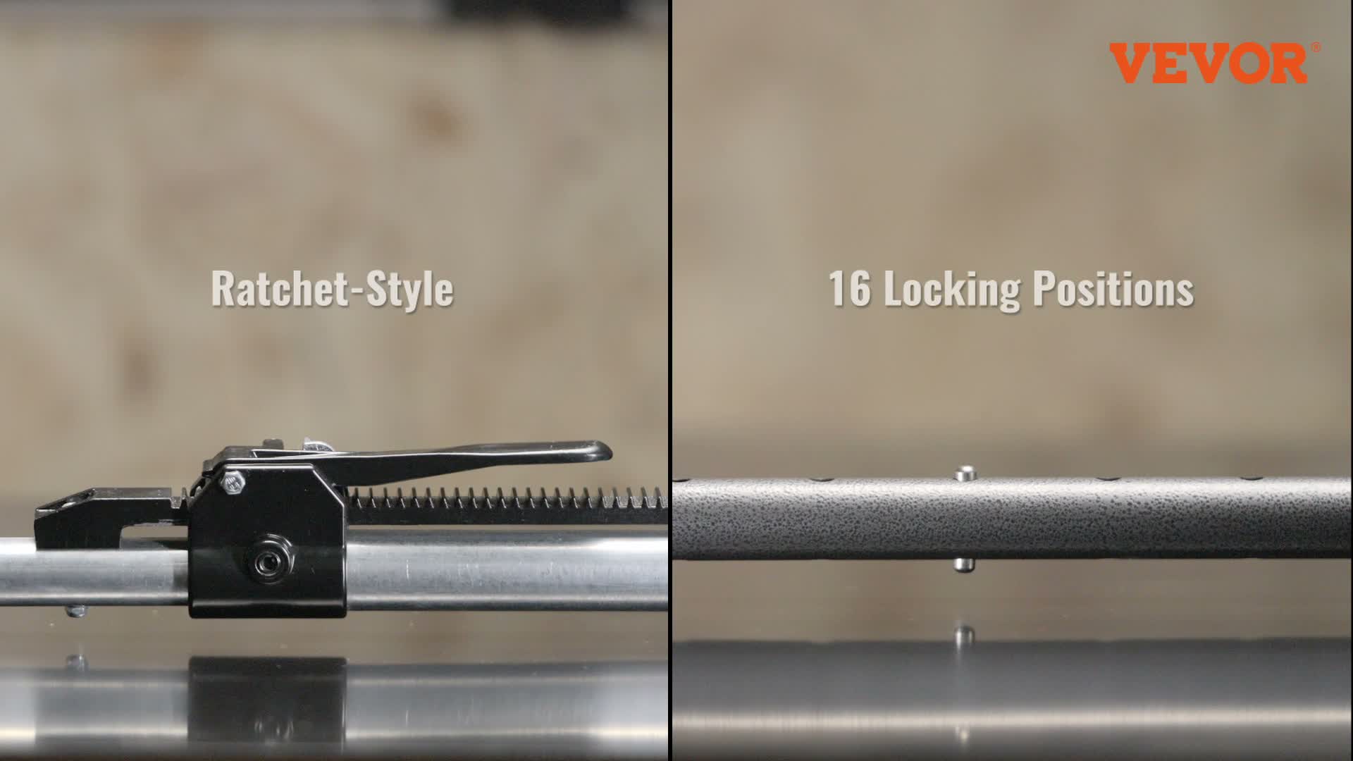 Nosná tyč VEVOR, nastavitelná v rozmezí 2260 až 2642 mm, Náhled obrázku produktu 7