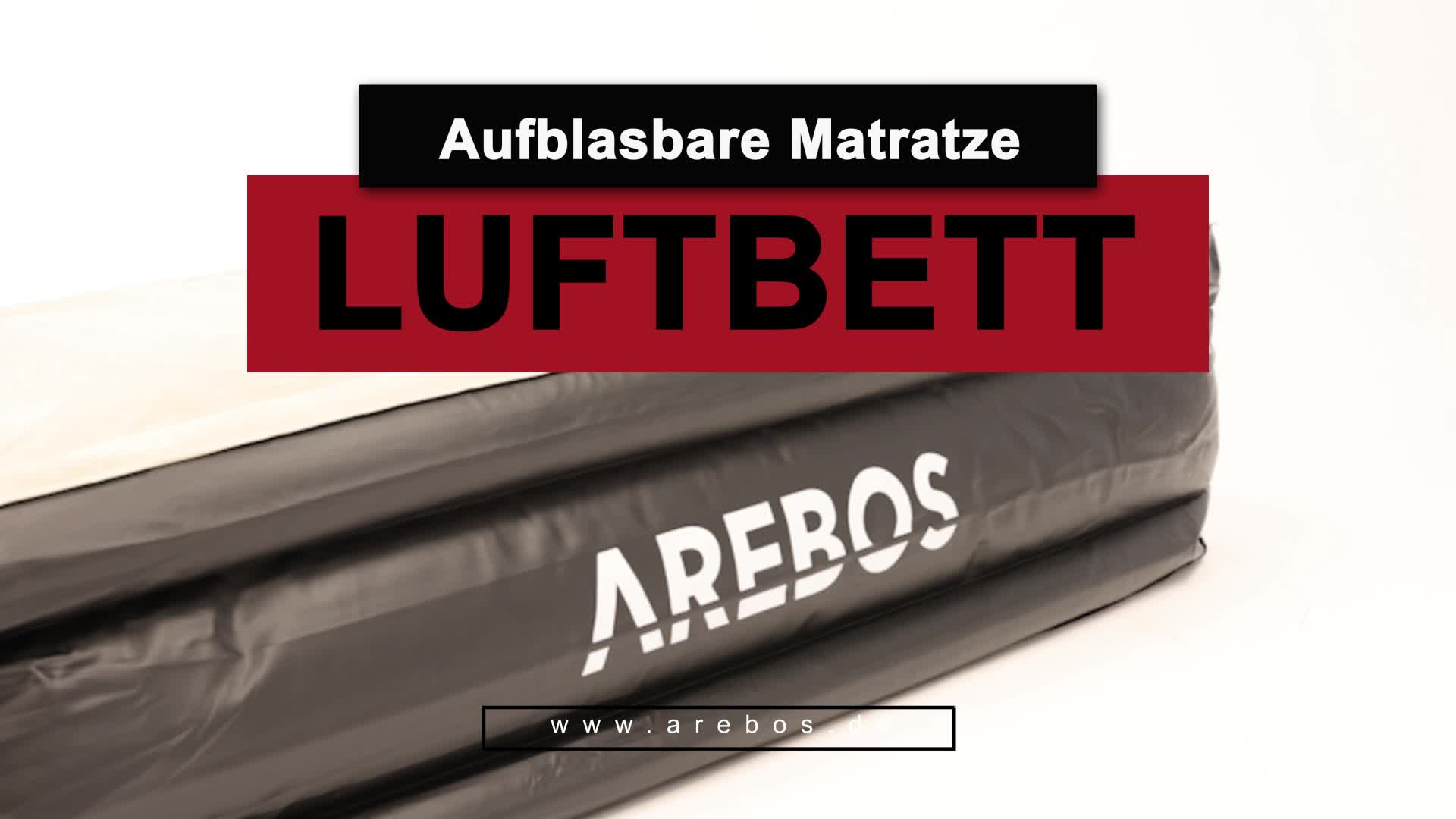 AREBOS Luftbett Blau/Weiß | Selbstaufblasend, integrierte Produktbild-Vorschau 7
