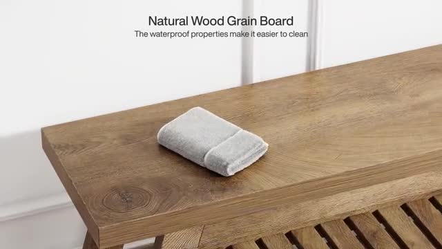 Tribesigns Eingangsbank, aus Holz mit Schuhablage, Produktbild-Vorschau 7