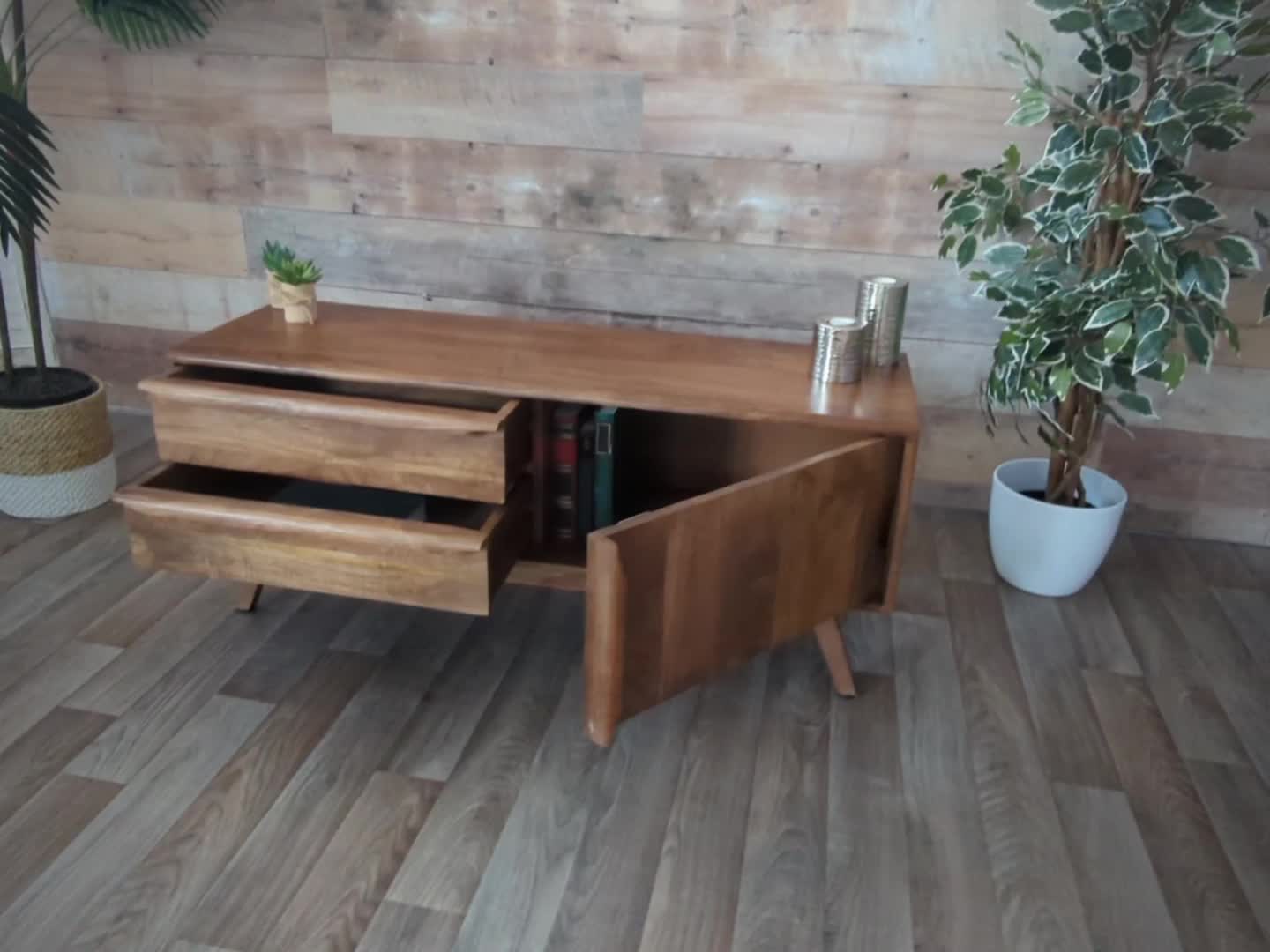 TV-Rack MCW-L96, Fernsehtisch Lowboard Kommode Schrank, Produktbild-Vorschau 7