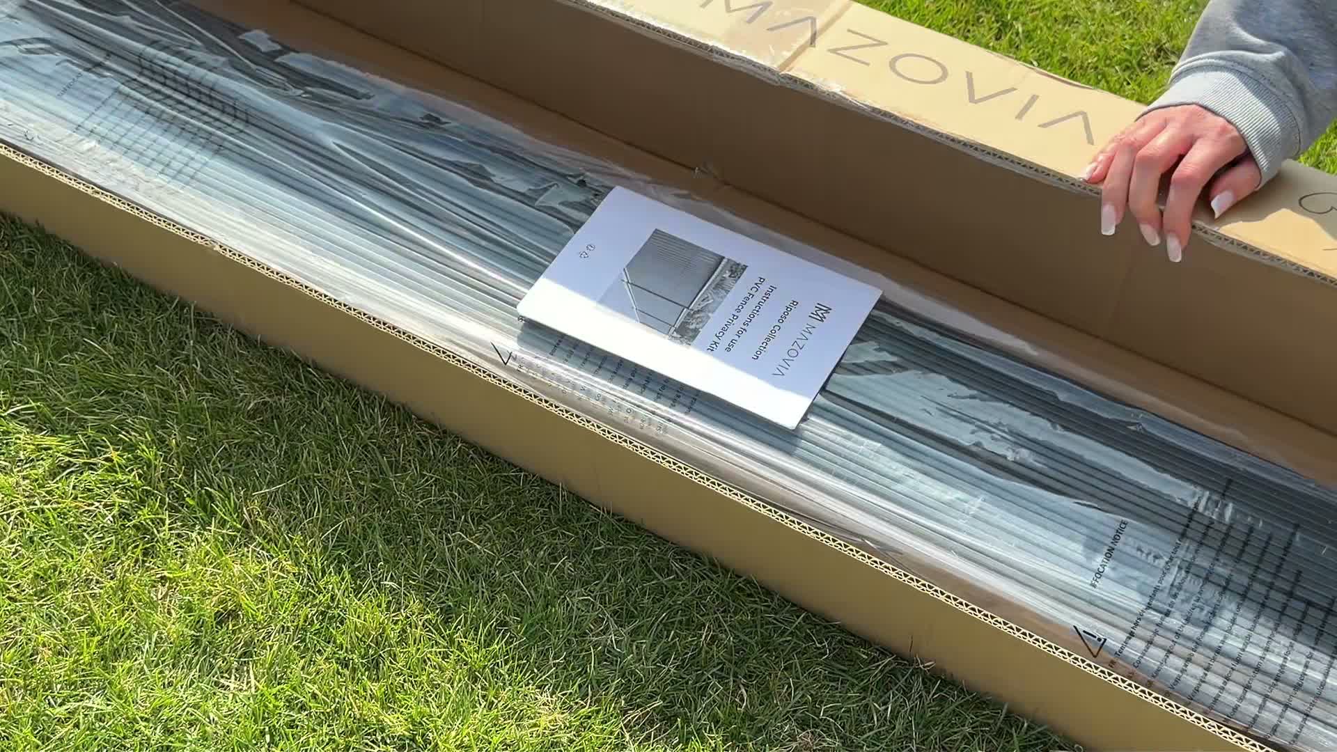 Zástena Záhradu Plastová, PVC, Mazovia 153x250 cm Sivá, , Náhľad obrázku produktu 7