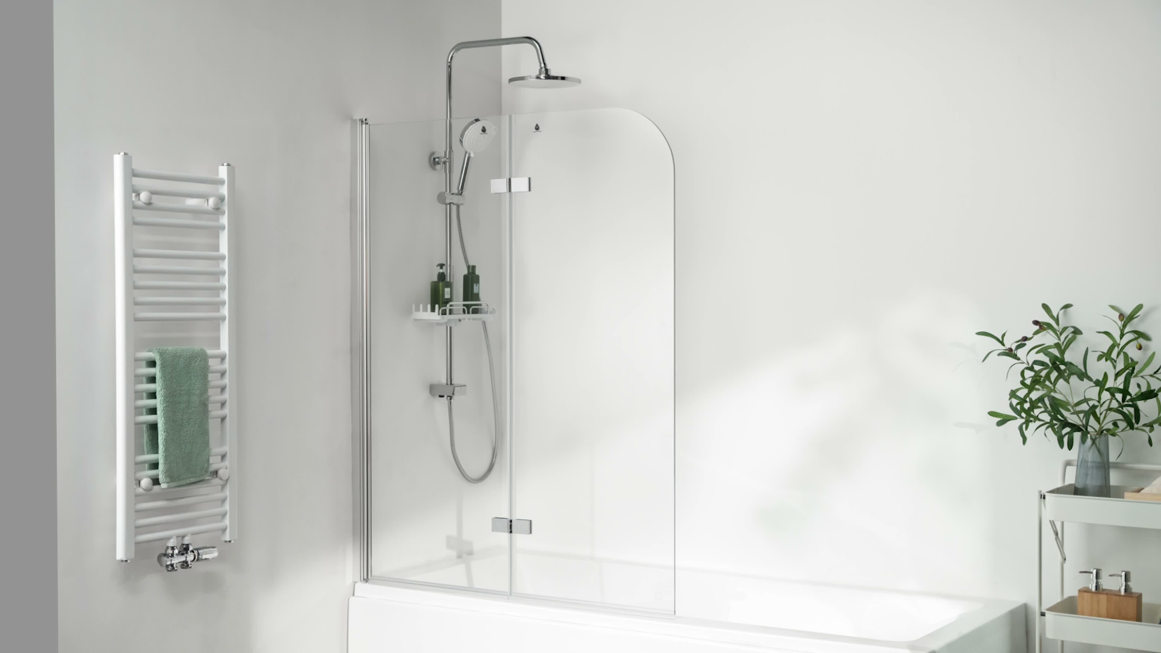 S'AFIELINA Paroi de douche pliante 110x140 cm pour Voir les images du produit 7