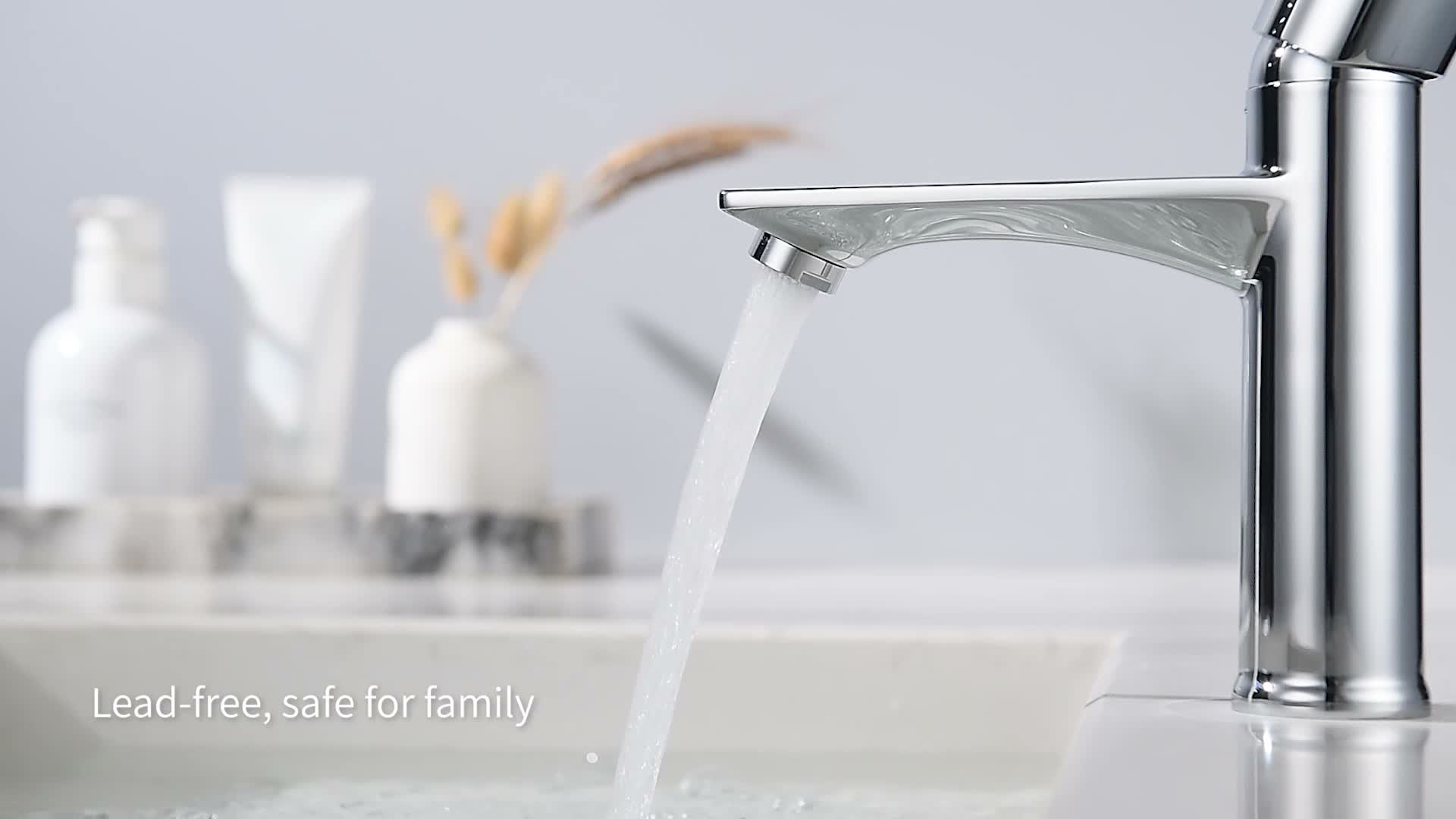 HOMELIVE Badezimmer Wasserhahn Einhebelmischer Produktbild-Vorschau 7