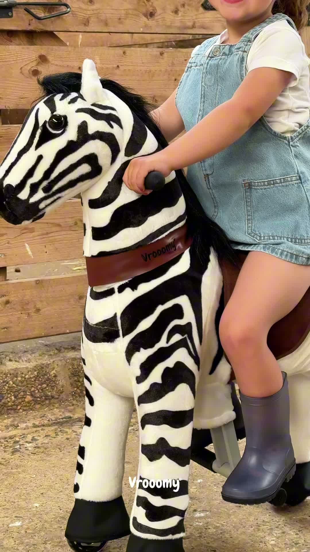 VROOOMY Mechanisches Reitpferd / Zebra (4–6 Jahre) – mit Produktbild-Vorschau 7