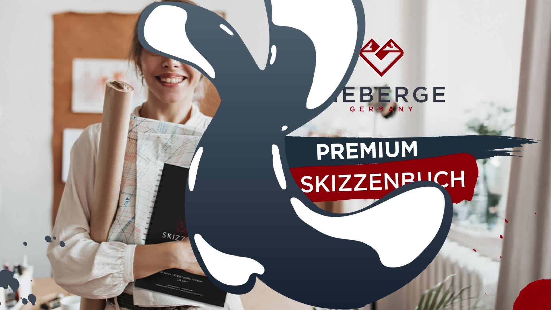 LIEBERGE Premium Skizzenbuch A4 220g – Radierfestes Produktbild-Vorschau 7