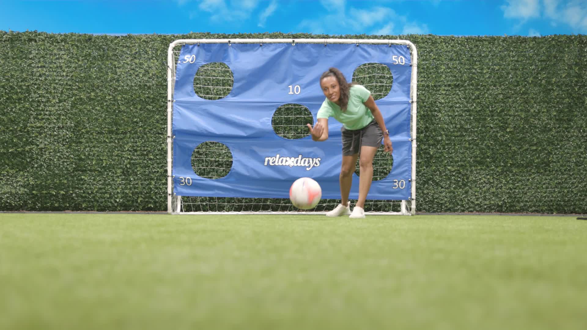 Relaxdays Fußballtor mit Torwand, Garten, Kinder & Produktbild-Vorschau 7