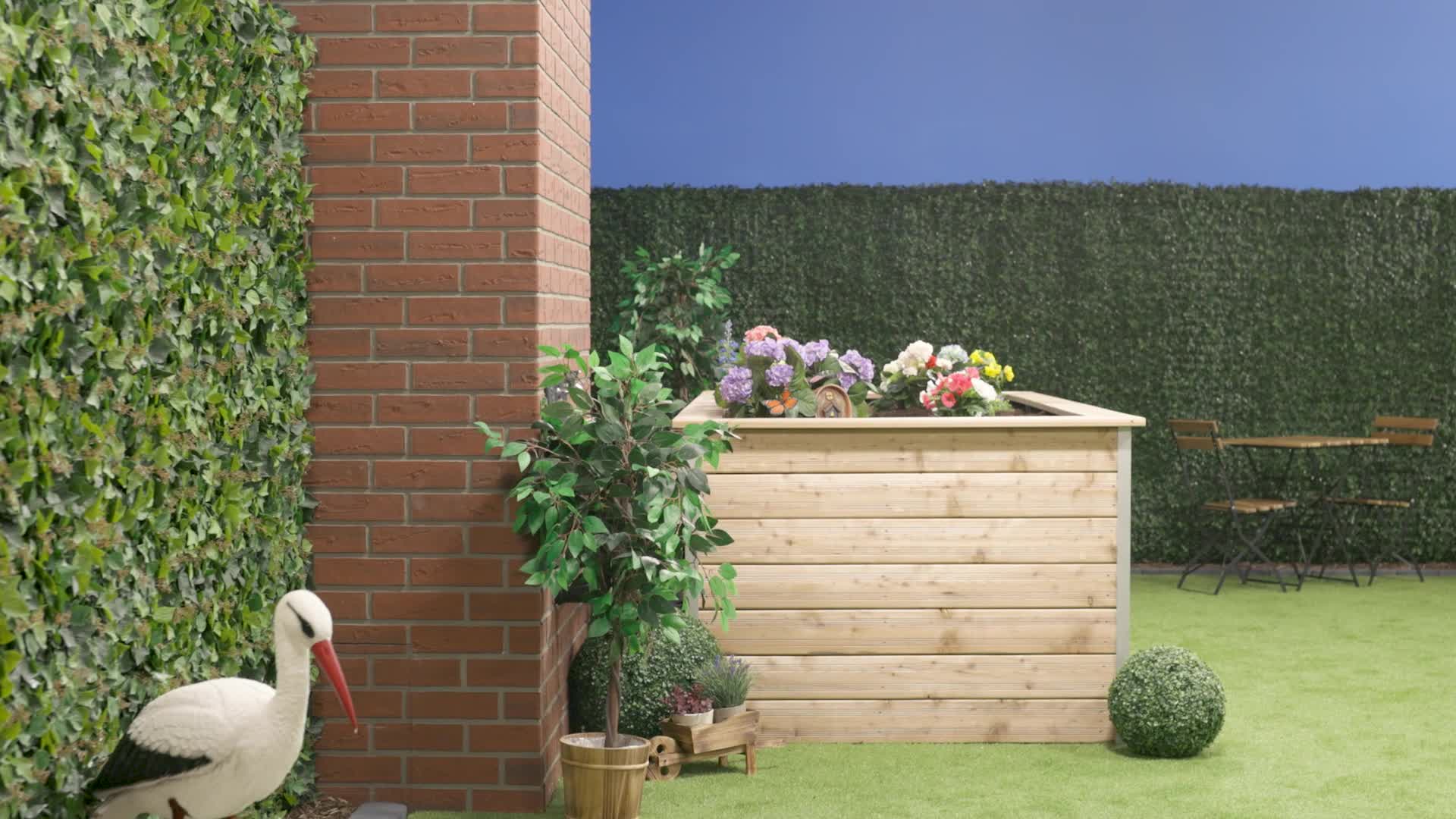 Relaxdays Zwerg mit Fenster, wetterfeste Gartendeko, Produktbild-Vorschau 7