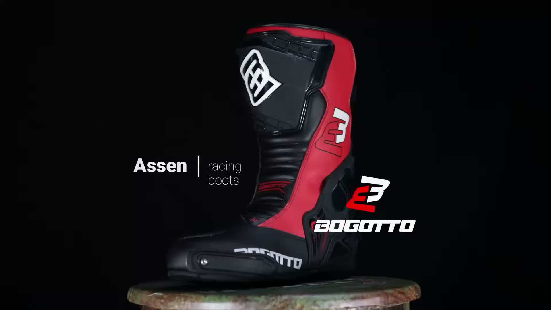 Bogotto Assen Motorradstiefel, schwarz, 46 Produktbild-Vorschau 6