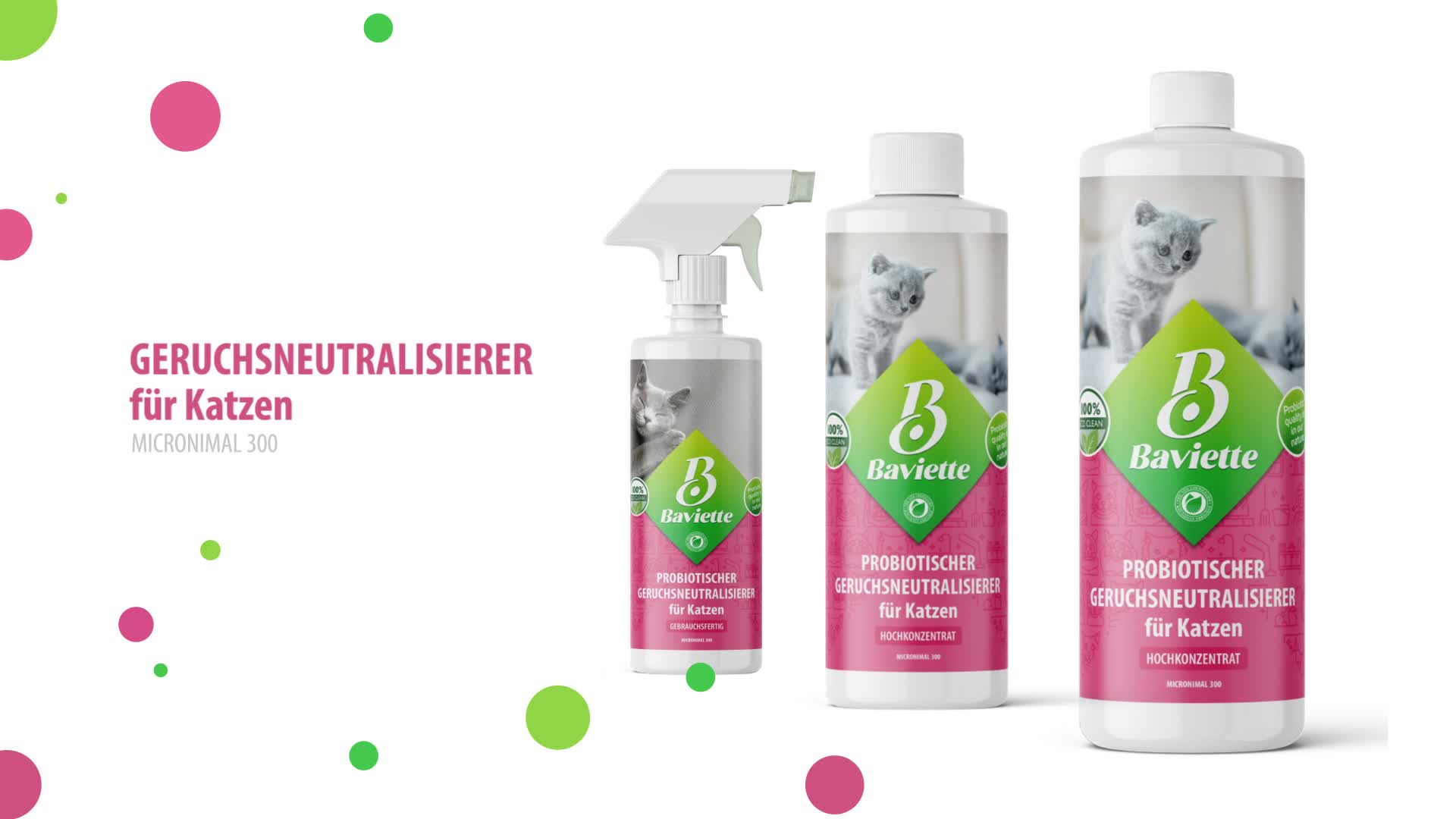 Baviette Geruchsentferner Katze 500 ml Konzentrat – Produktbild-Vorschau 7