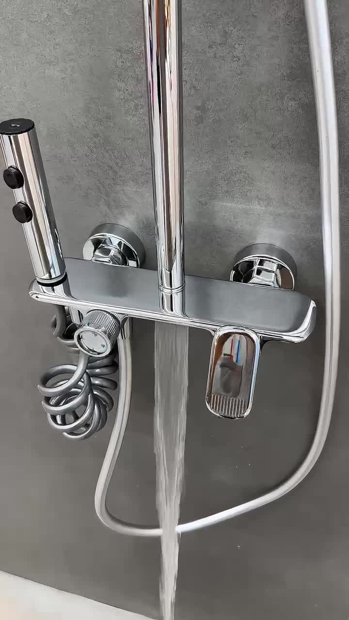 AQUANOBLE Duschsystem aus Messing mit Thermostat, 4 Produktbild-Vorschau 7