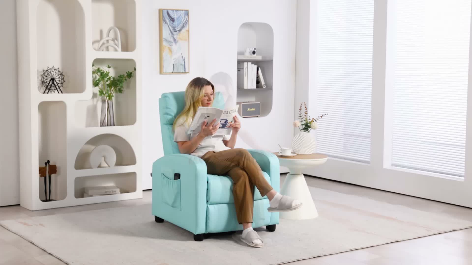 HOMCOM Fernsehsessel mit Liegefunktion, Relaxsessel mit Produktbild-Vorschau 7