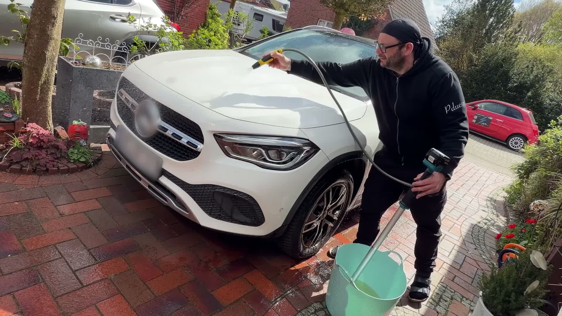 3000 L/h Akku Regenfasspumpe mit Gartensprühdüse für Makita Produktbild-Vorschau 7