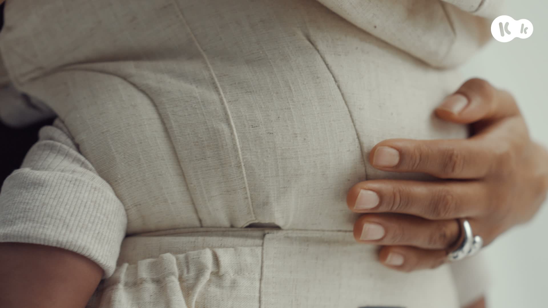 Kinderkraft ELARA Babytrage, ergonomisch, Leinen und Produktbild-Vorschau 7