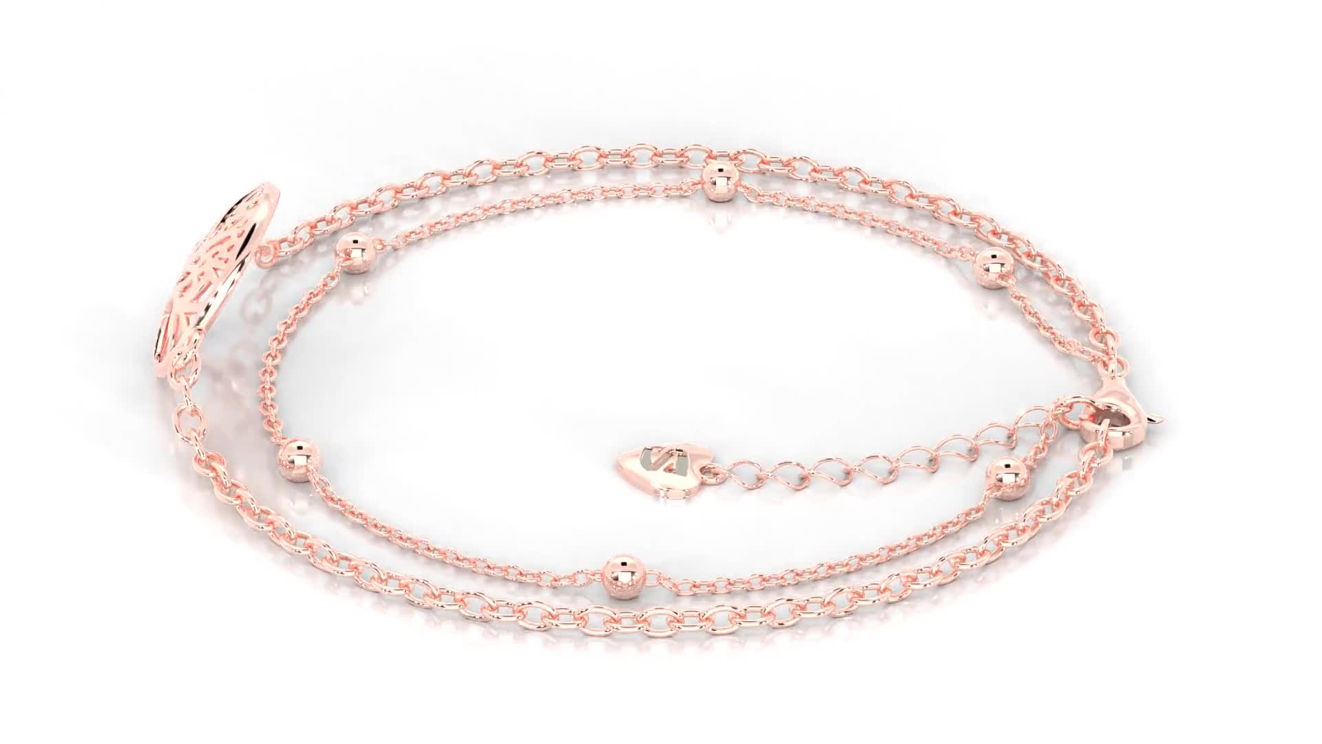 SERASAR | Armband aus Sterlingsilber [Life] mit Roségold Produktbild-Vorschau 7