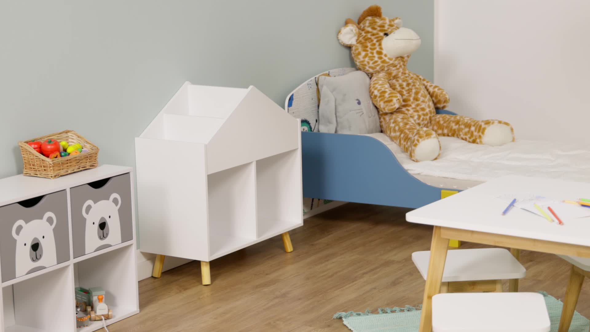 Relaxdays Kinderregal Haus, HxBxT: 67 x 60 x 30 cm, 6 Produktbild-Vorschau 7