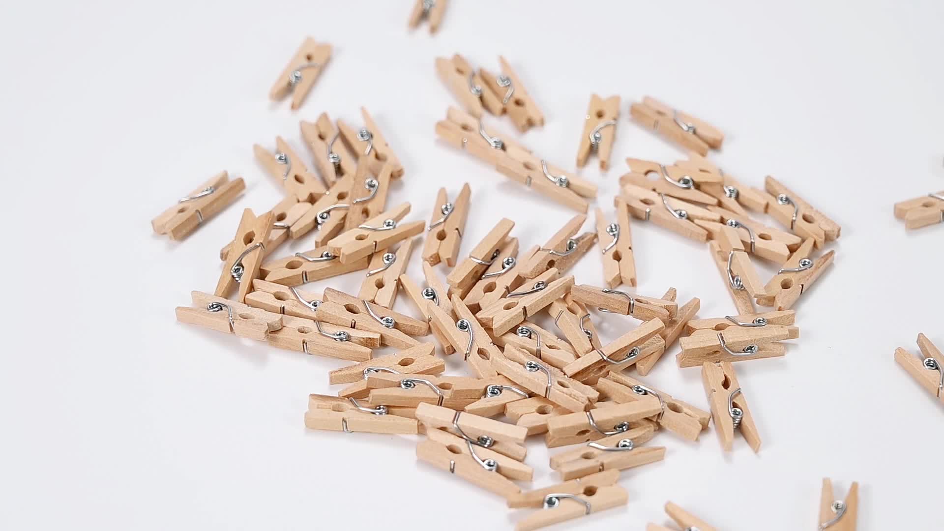 100x Miniklammern 25 mm groß - Mini Holzklammer Basteln Produktbild-Vorschau 7