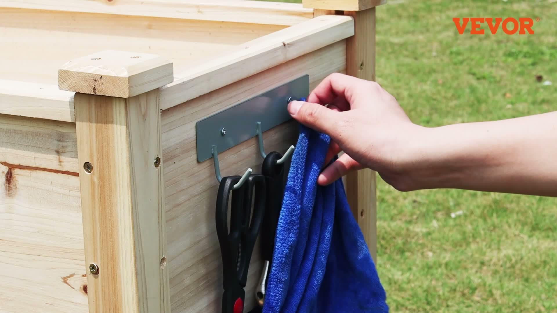 VEVOR Hochbeet Holz Pflanzkasten Frühbeet Pflanzbeet Produktbild-Vorschau 7