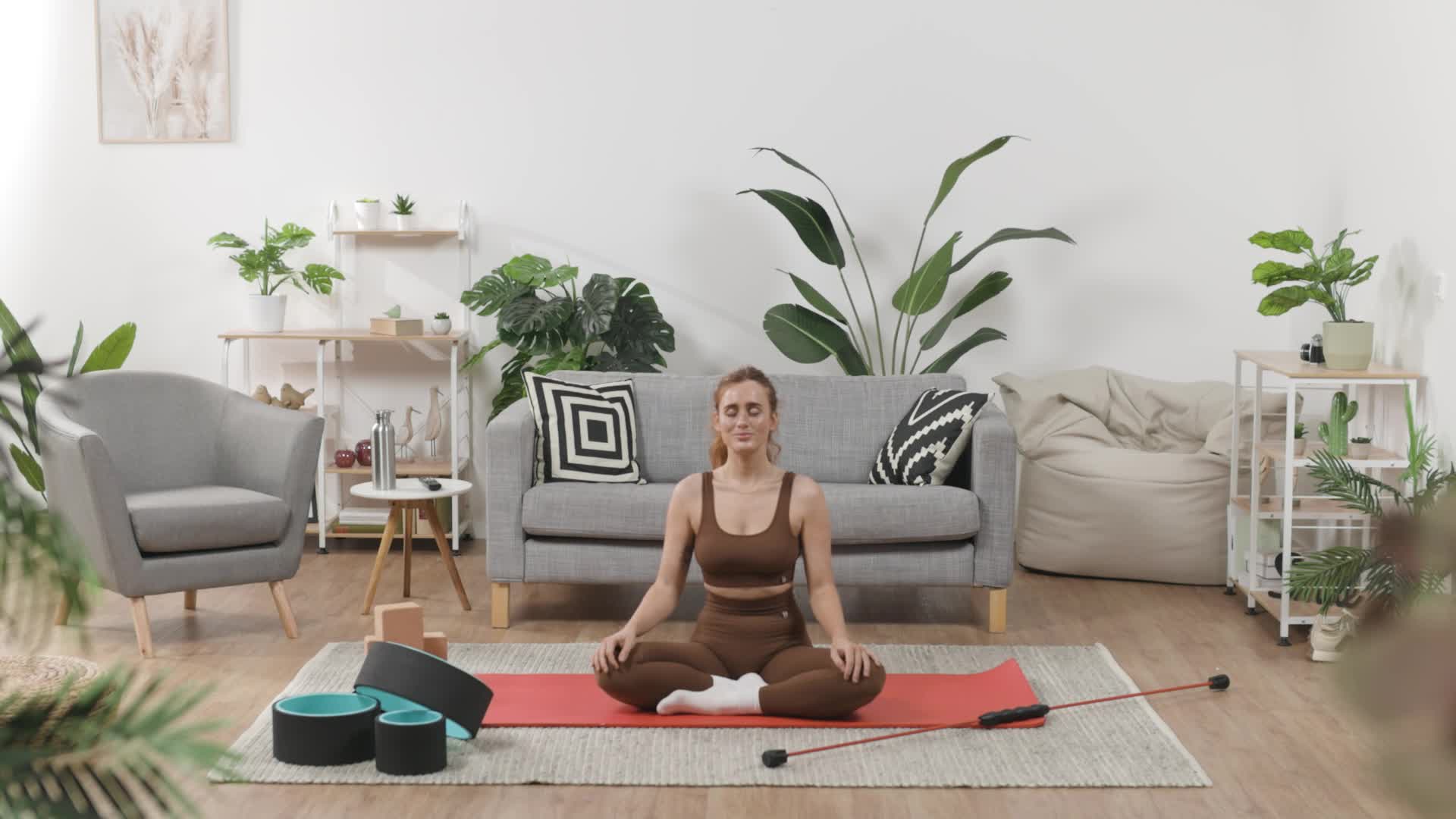 Relaxdays Yogarad 3er Set, Ø: 33, 26,5, 17 cm, mit 2 Produktbild-Vorschau 7
