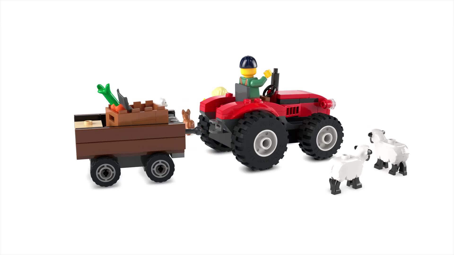 LEGO City Traktor mit Anhänger - Bauernhof Spielzeug mit Produktbild-Vorschau 7