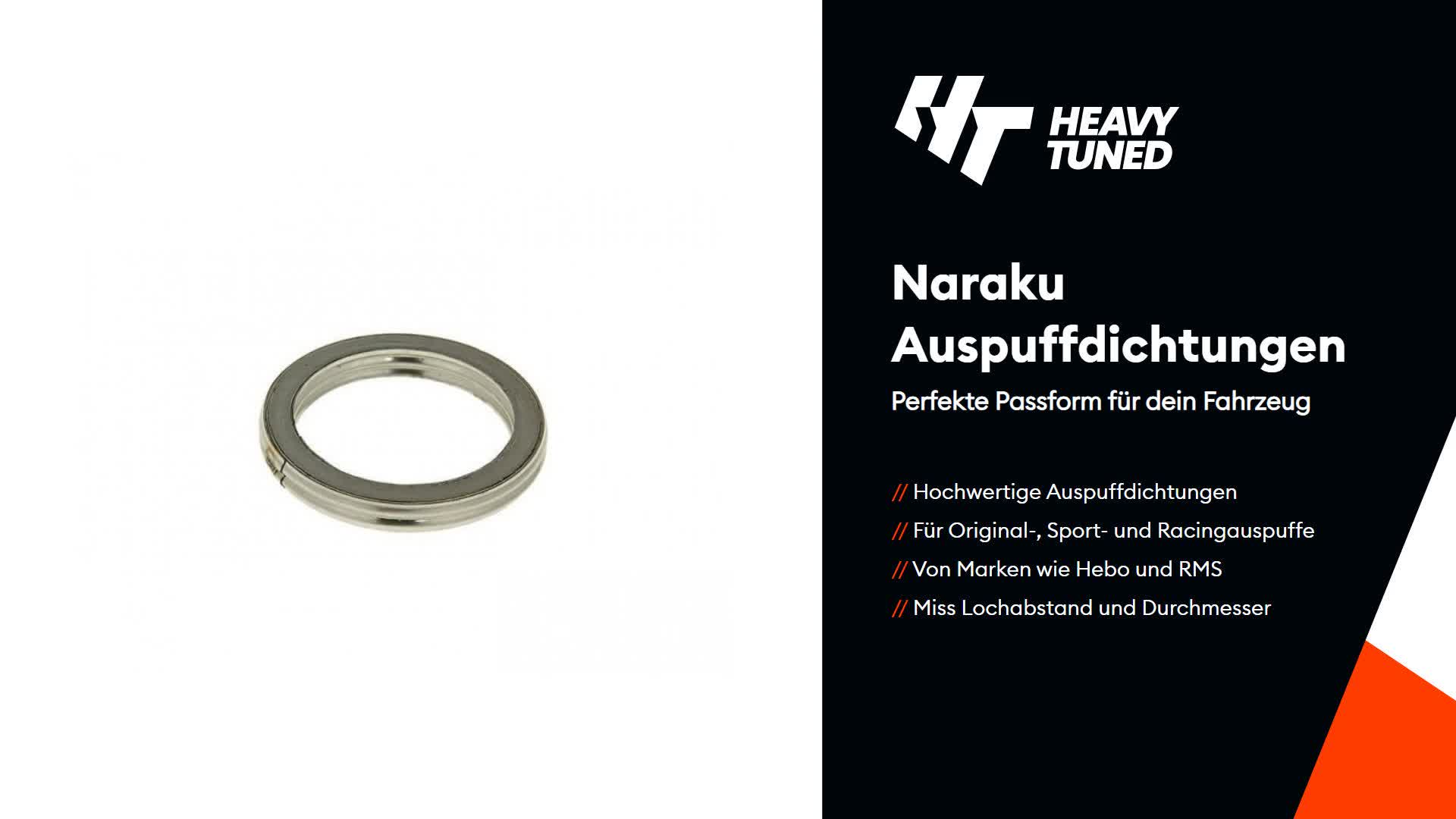 Naraku Auspuffdichtung Dichtung Auspuffkrümmer kompatibel Produktbild-Vorschau 2