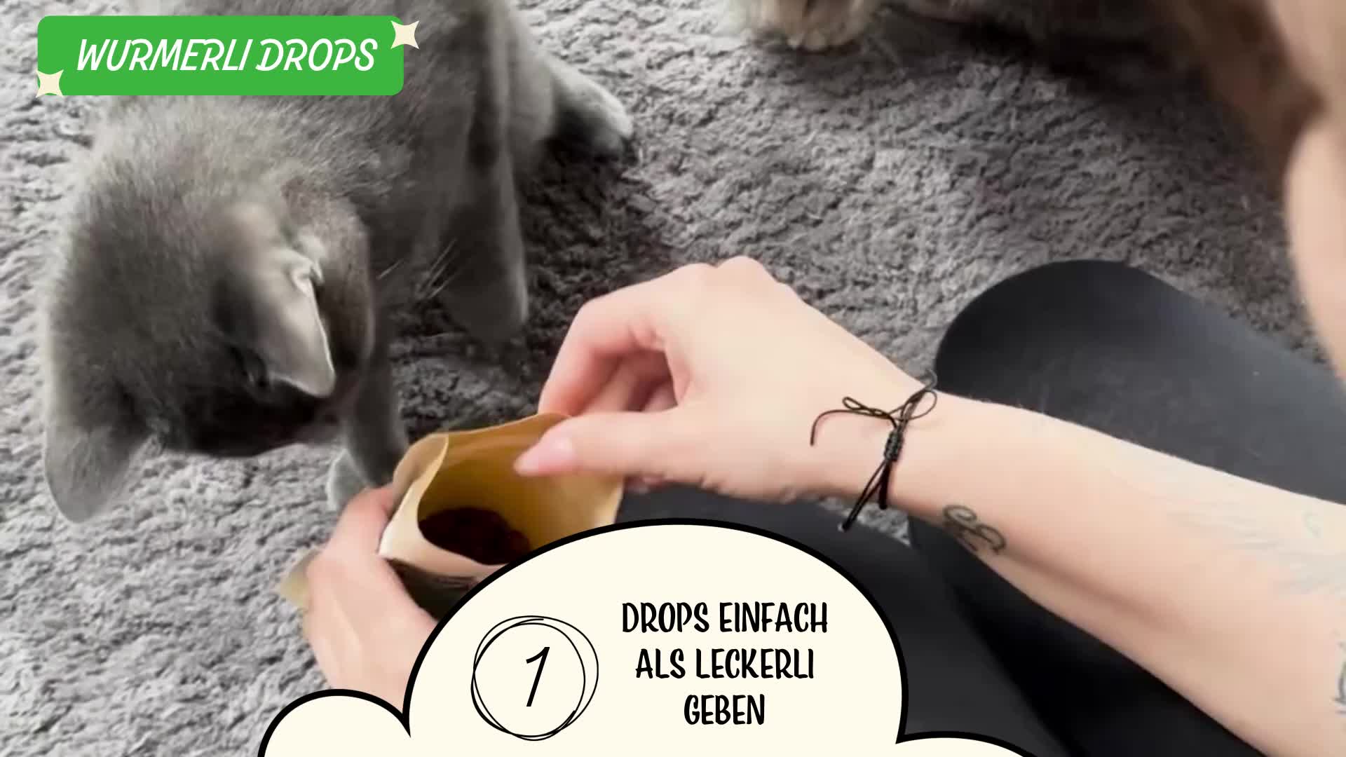 Wurmerli Drops Katze Fisch – Natürliche Leckerlis für Produktbild-Vorschau 7