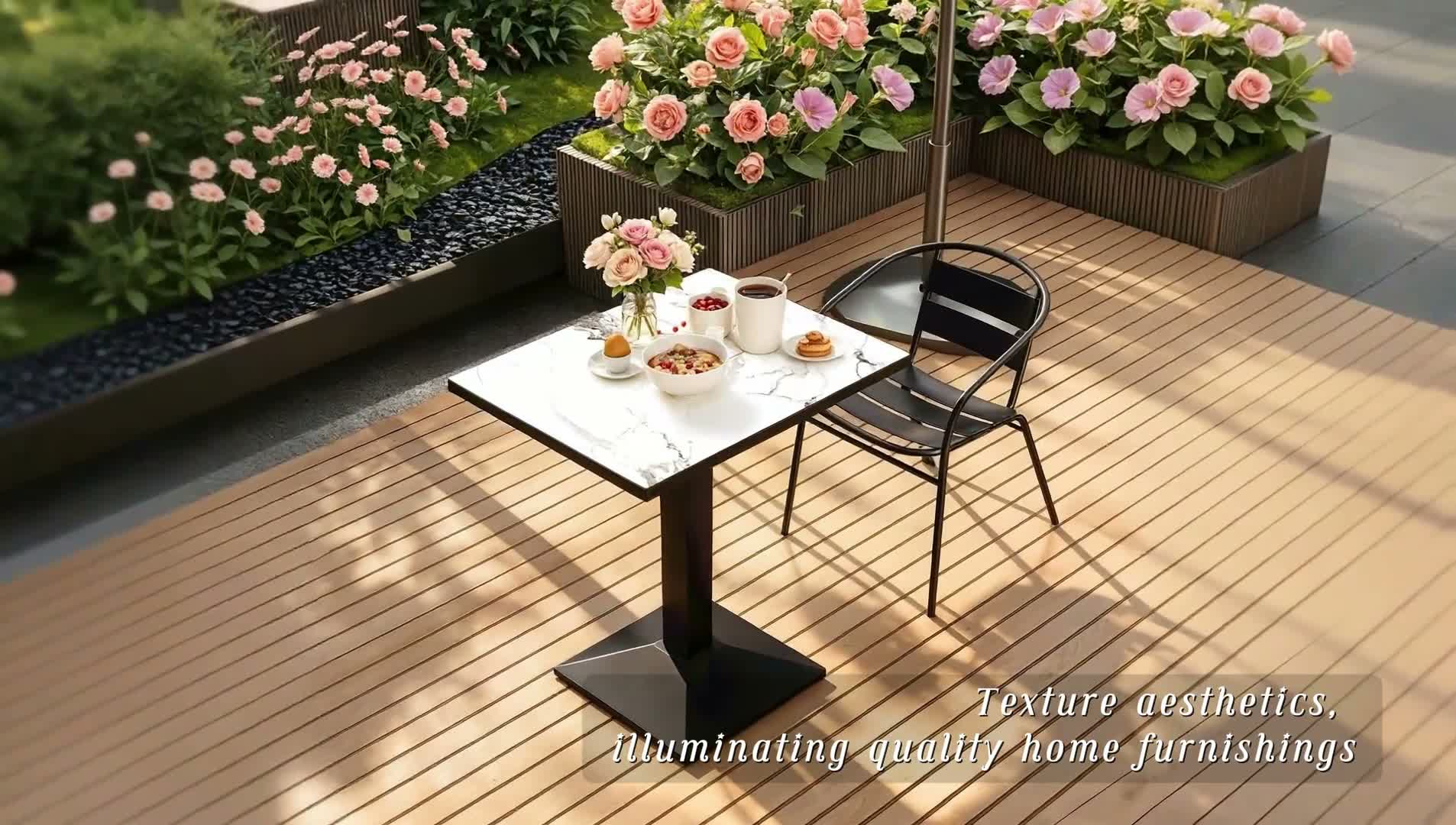 FATIVO Esstisch Sintersteinplatte 76x60x78 cm Produktbild-Vorschau 7