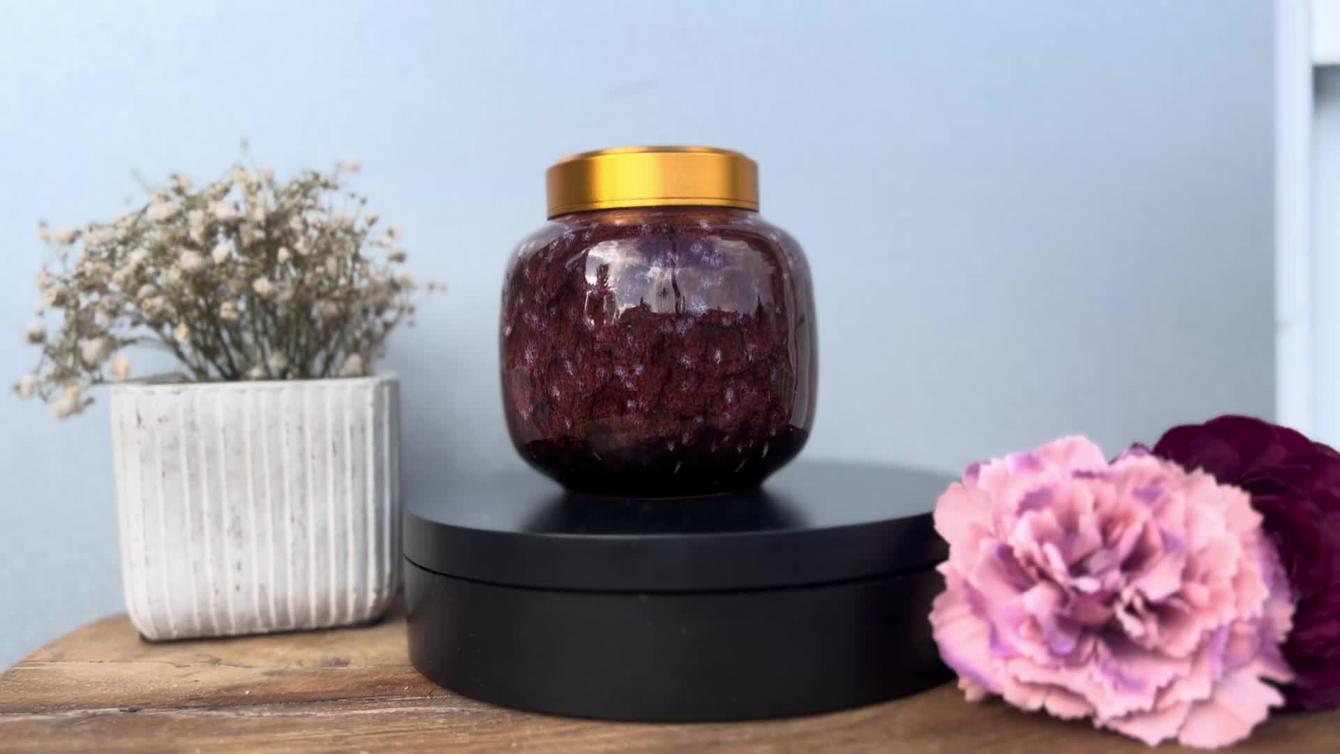 Luxe Mini Urna 210 ML z keramiky - Hnědá dekorativní urna Náhled obrázku produktu 4
