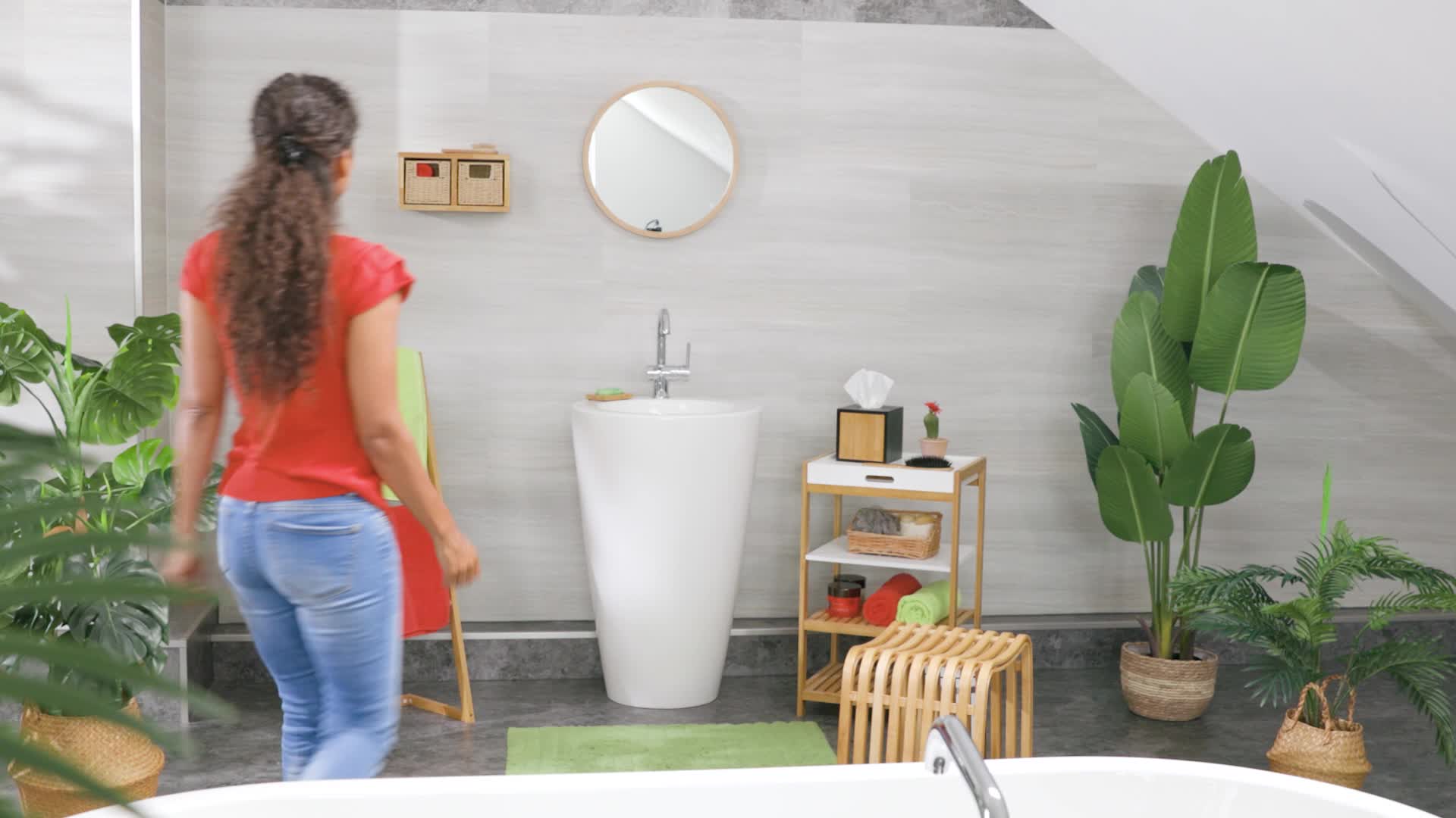 Relaxdays Wandregal Walnuss im 4er Set, Regalsystem, je 4 Produktbild-Vorschau 7
