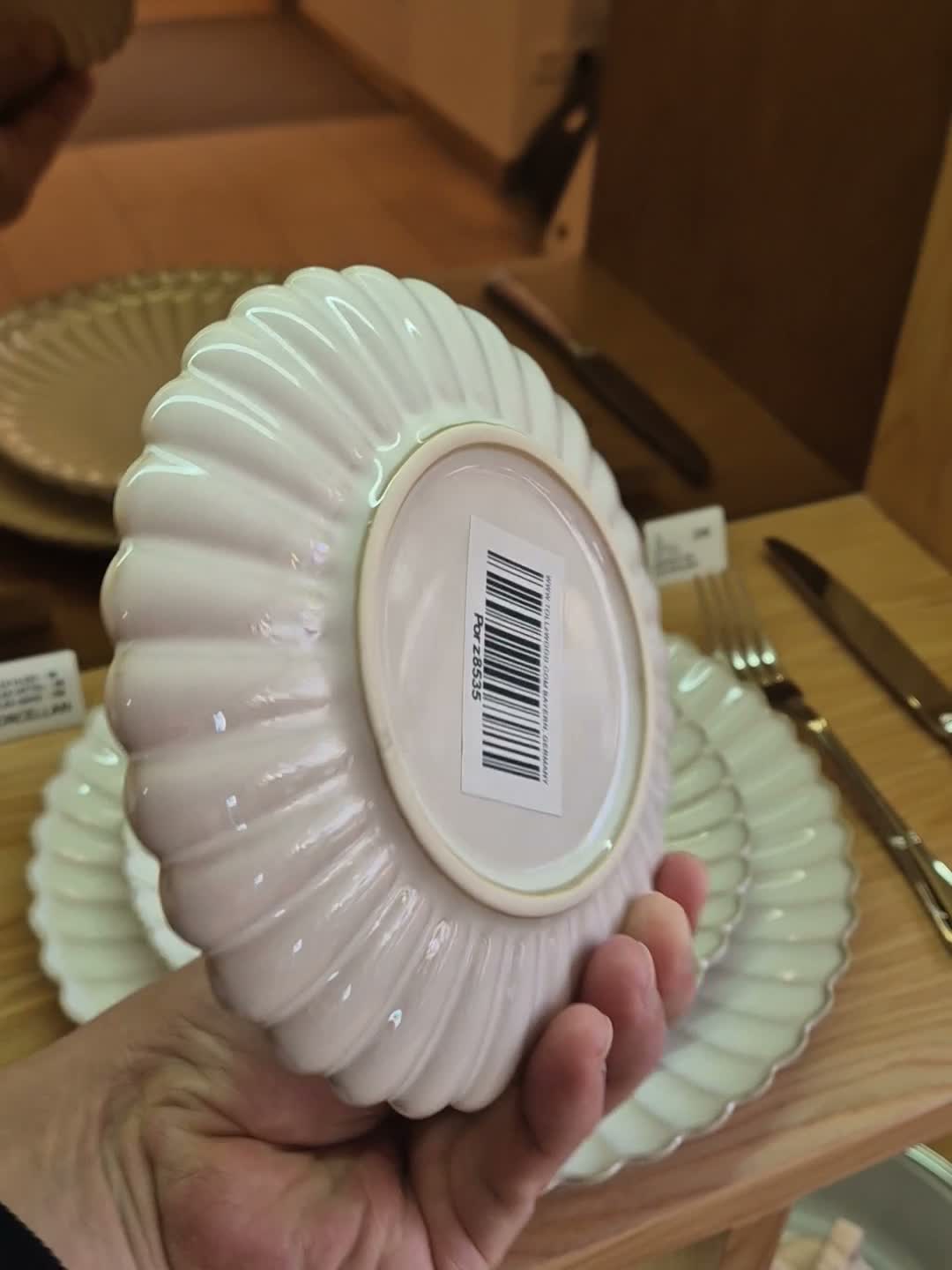 Porzellanteller cremeweiß 15 cm – Teller mit Produktbild-Vorschau 7