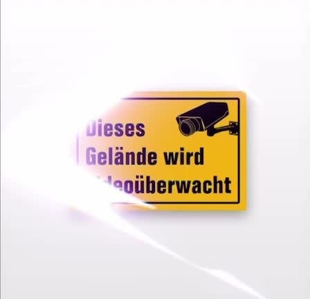 Schild Gelände videoüberwacht 20x30 cm VIDEO Kamera Produktbild-Vorschau 7