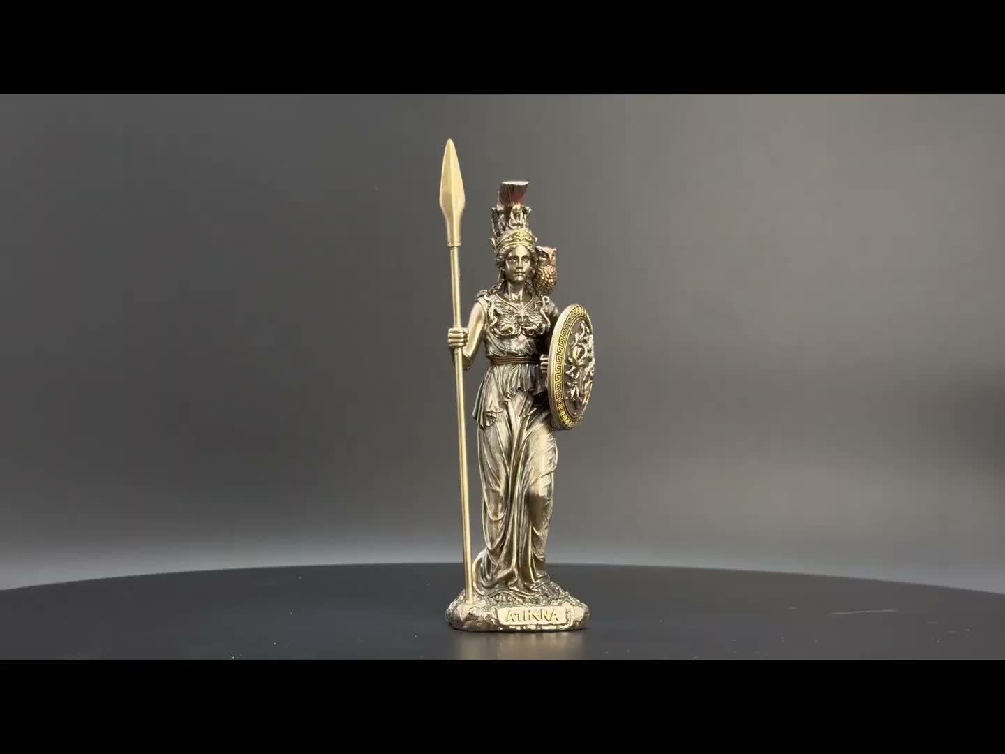 Athene Figur Veronese Göttin der Weisheit Bronzeoptik Produktbild-Vorschau 6