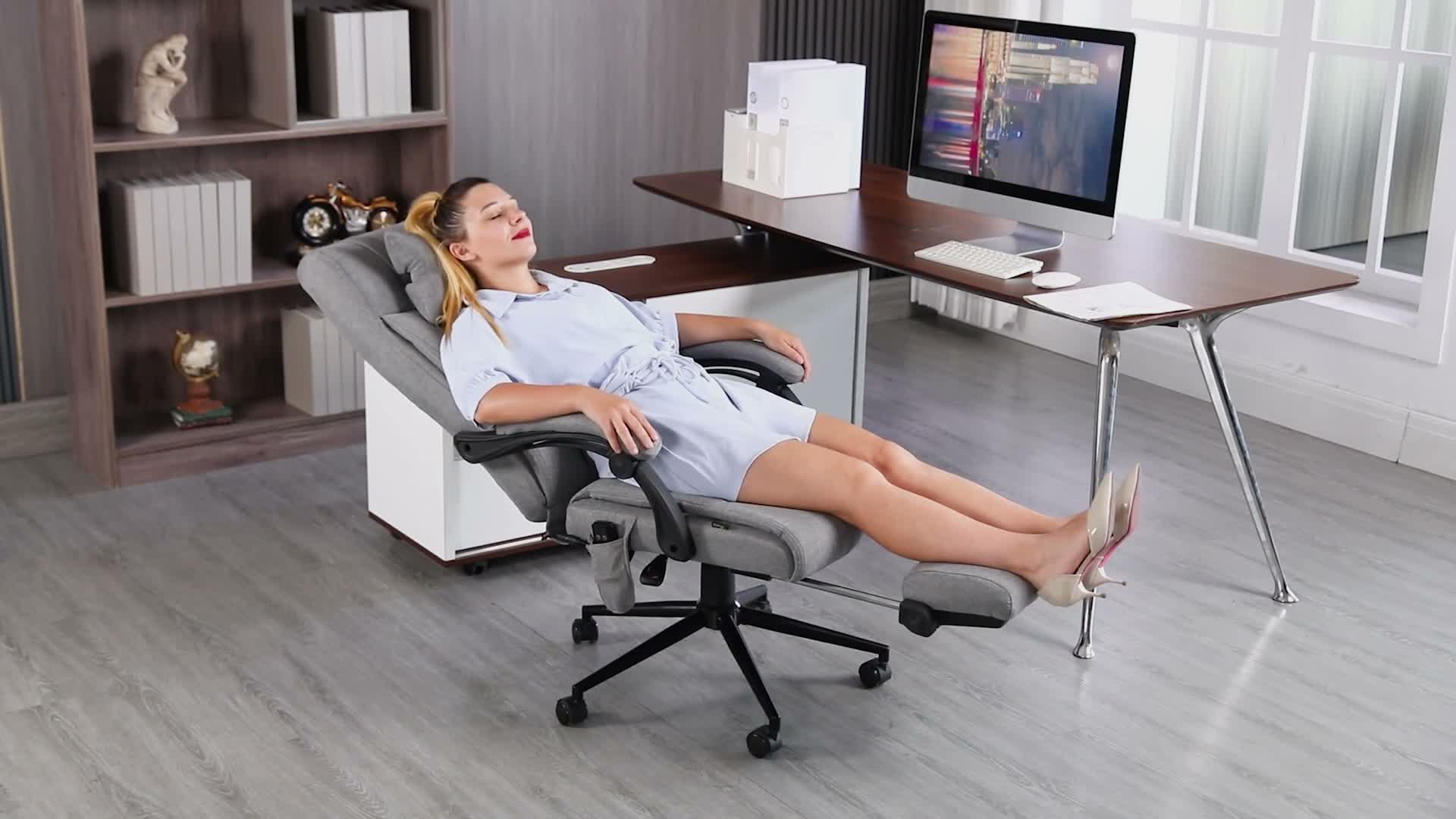 Vinsetto Bürostuhl mit Massagefunktion, Ergonomisch PC Produktbild-Vorschau 7