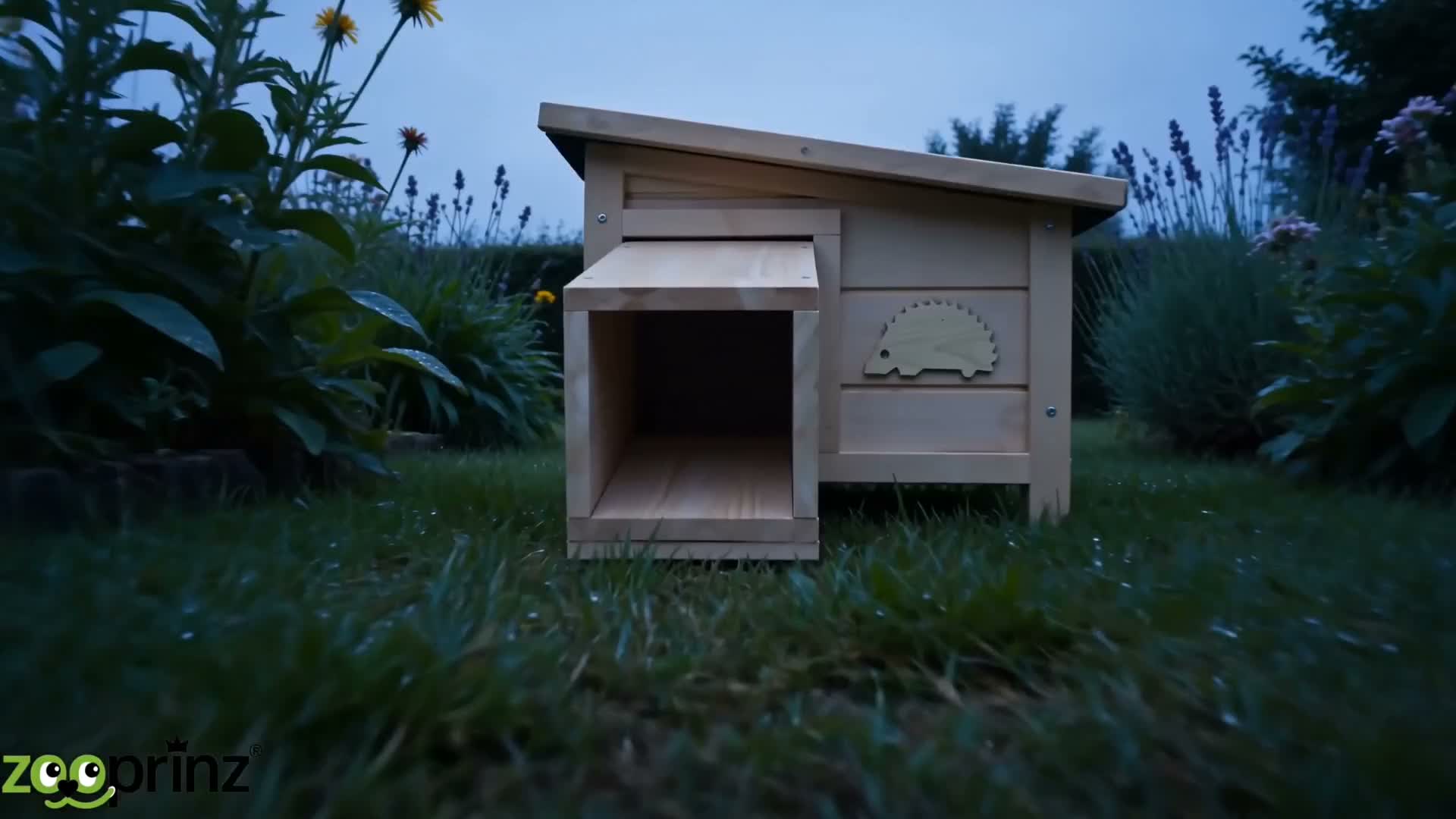 Igelhaus Igelhütte Holz zooprinz Hugo | mit Labyrinth Produktbild-Vorschau 7