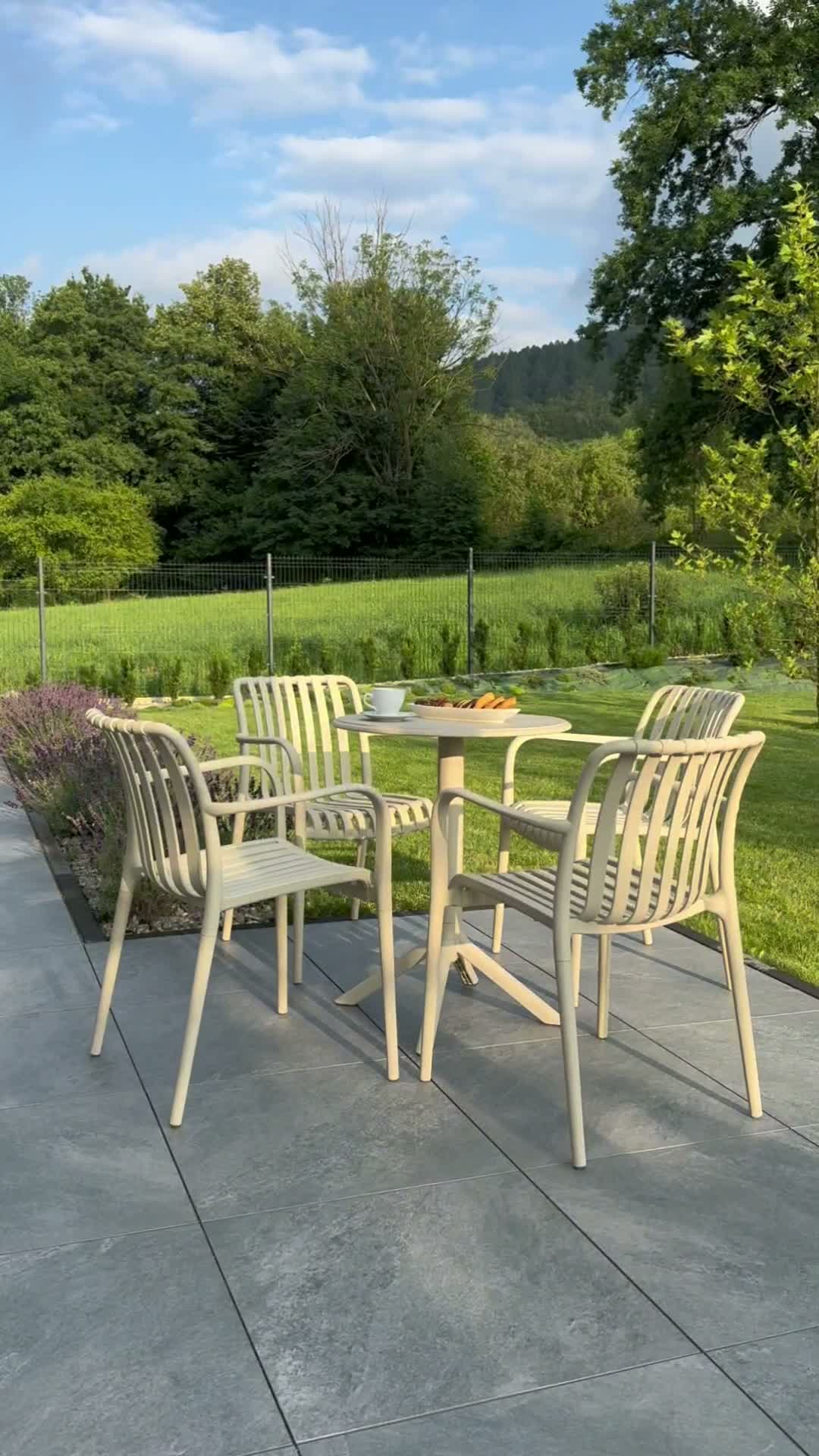 di volio Gartentisch DEGO - runder Outdoor Tisch für Balkon Produktbild-Vorschau 7
