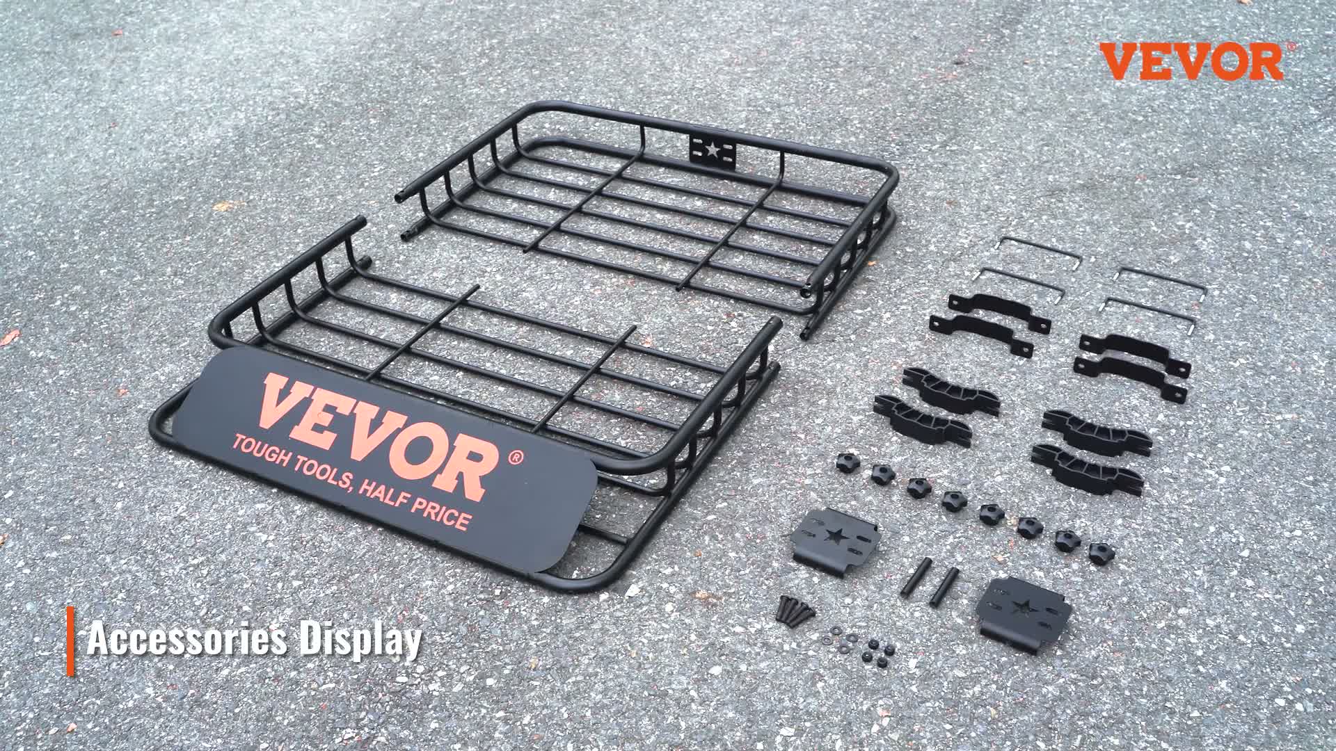 VEVOR Dachgepäckträger Korb Auto Dachkorb Universal 1305 x Produktbild-Vorschau 7