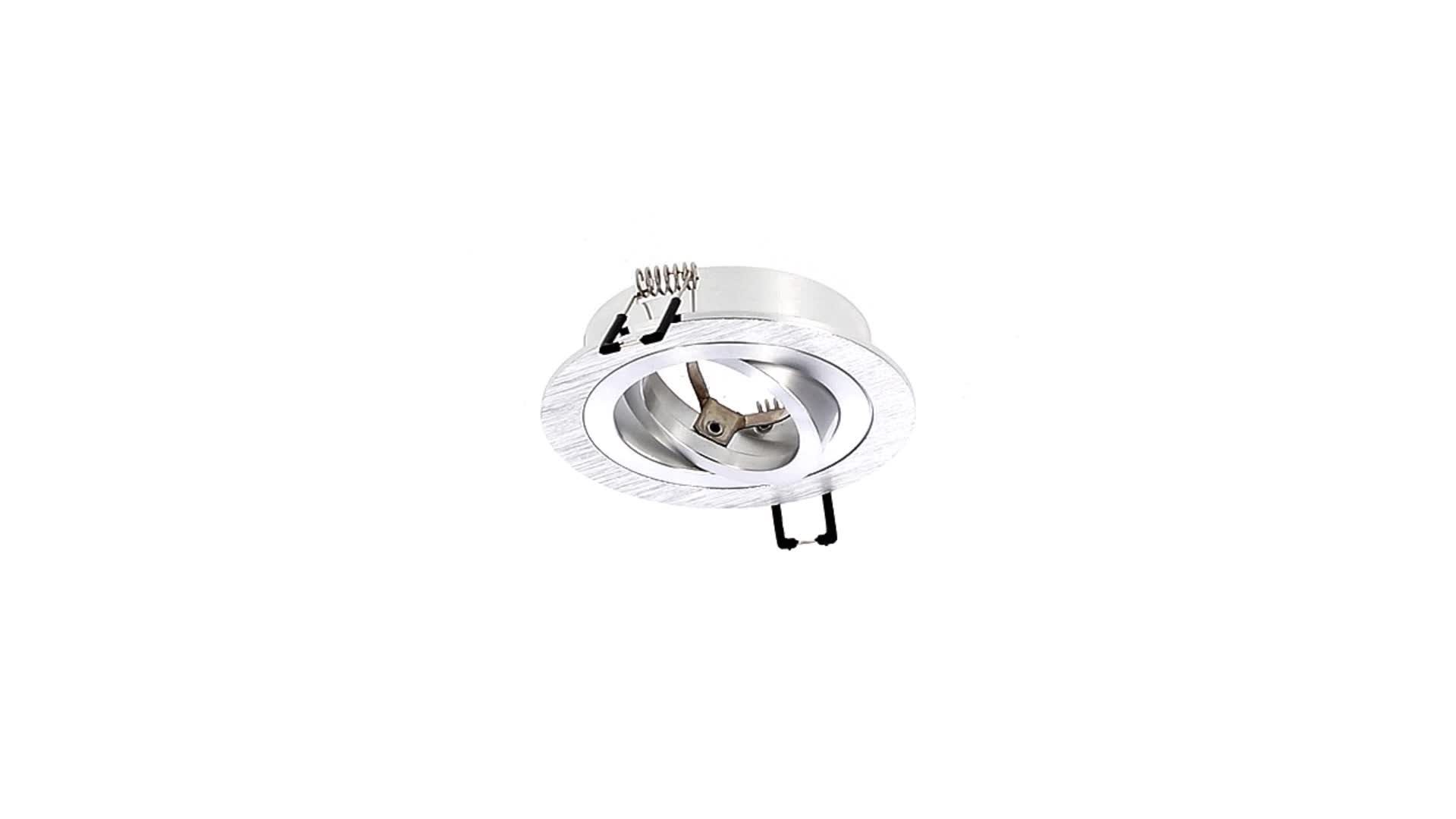 Deckenstrahler Einbaustrahler CERI 1 OV SILVER rund Produktbild-Vorschau 7