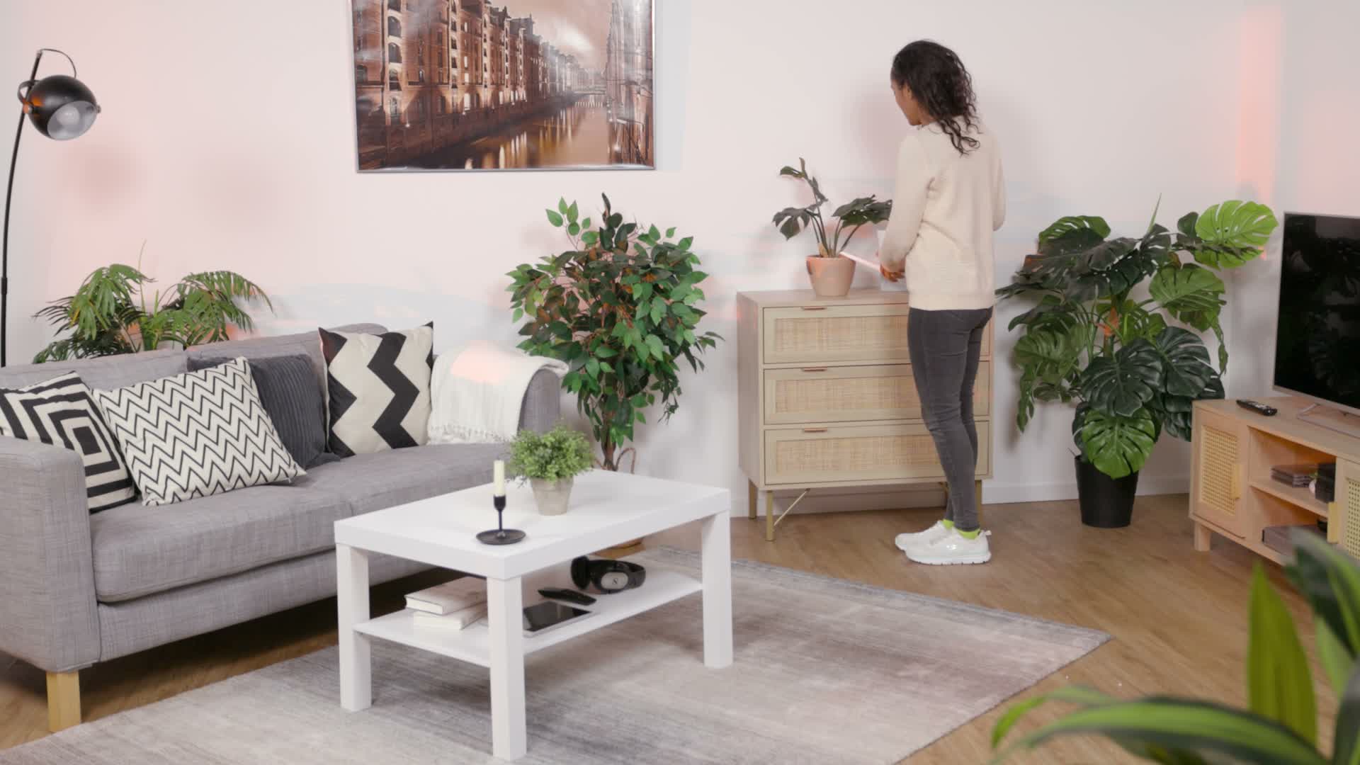 Relaxdays Couchtisch mit Ablage, H x B x T: 45 x 79 x 55 Produktbild-Vorschau 7