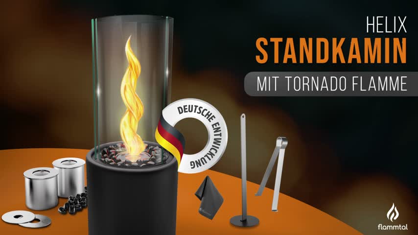 Flammtal Bioethanol Standkamin Helix für Garten, Terrasse, Produktbild-Vorschau 7