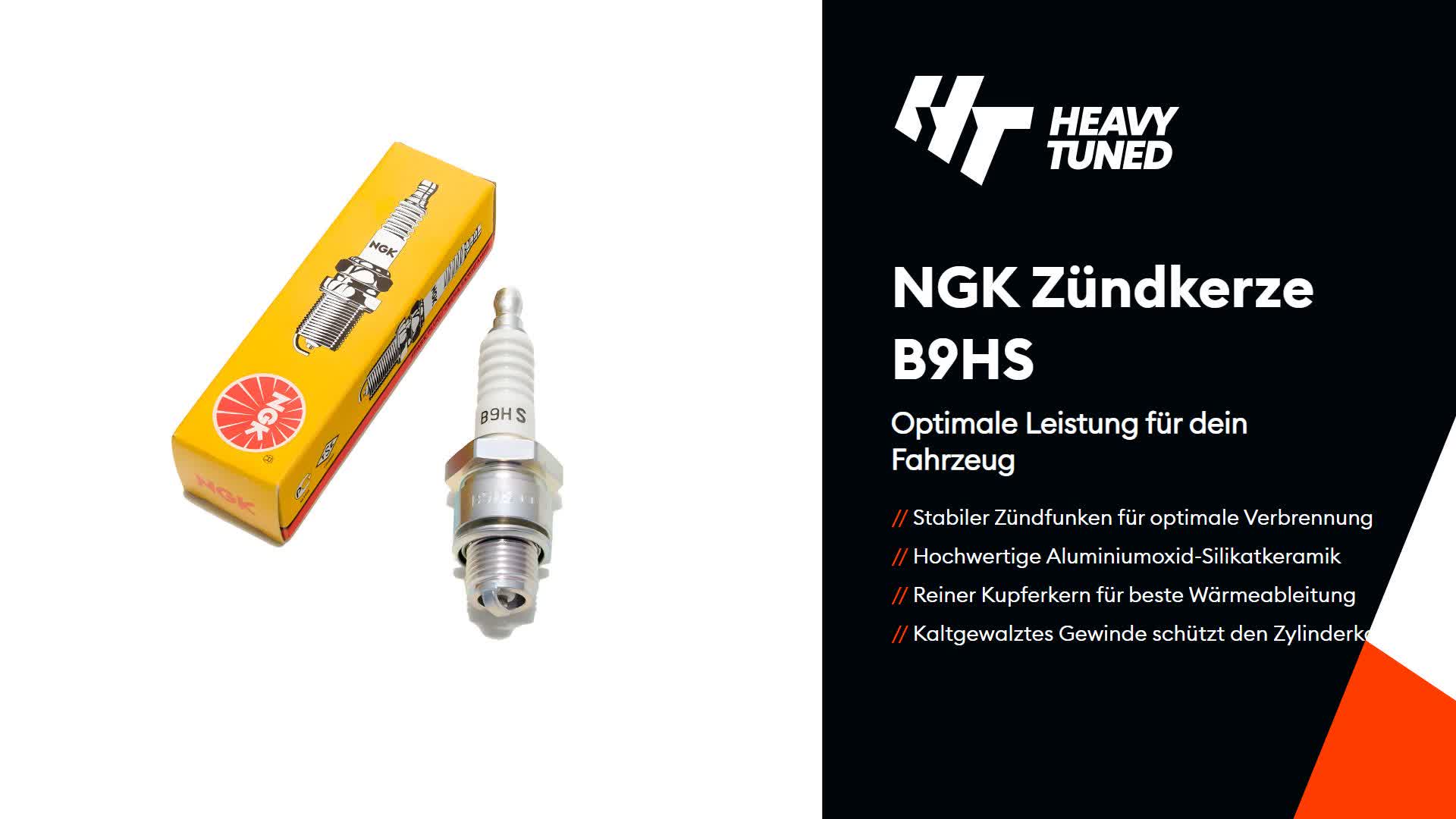NGK Zündkerze B9HS, 12,7mm Kurzgewinde Ø 14,0mm, 5810 Produktbild-Vorschau 5