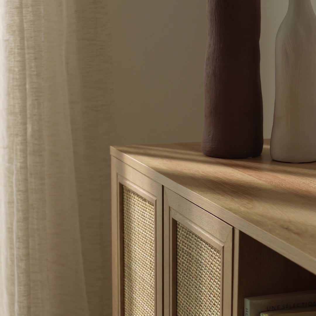 Portabottiglie in legno e vimini l sweeek Anteprima dell’immagine prodotto 7