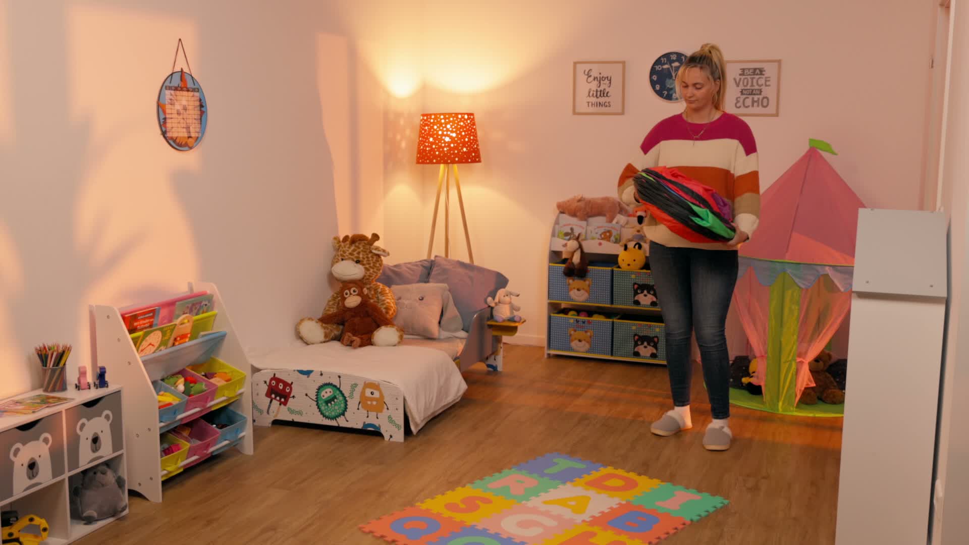 Relaxdays Spieltunnel 4 Röhren, farbenfroher Kindertunnel, Produktbild-Vorschau 7