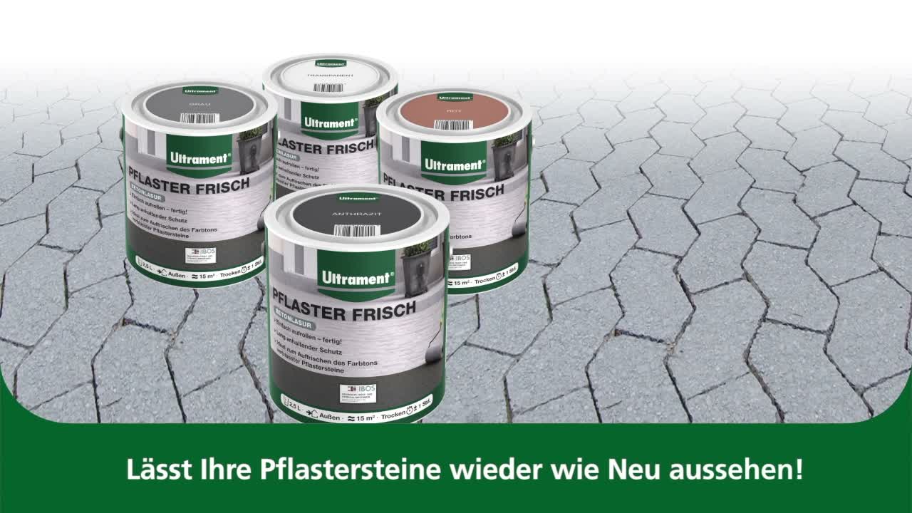 Ultrament Pflaster Frisch Betonlasur - Grau, 2,5 Liter: Produktbild-Vorschau 7