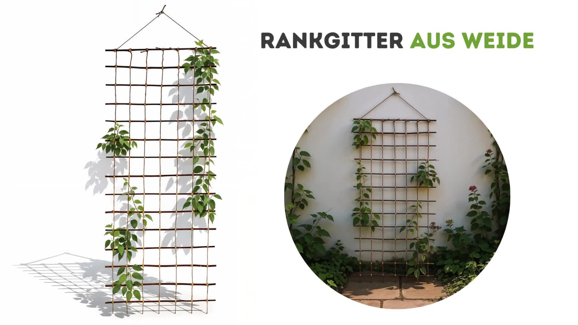 Floranica Rankhilfe 150 x 100cm Rankgitter Ranknetz aus Produktbild-Vorschau 4
