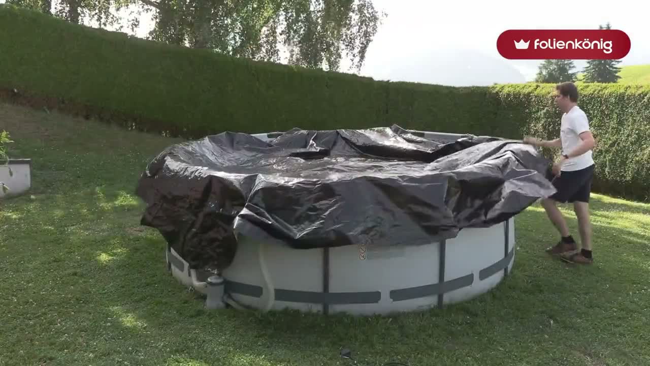 Poolabdeckung 5x5 m - Silofolie mit EasyFlex®-Verschluss – Produktbild-Vorschau 7