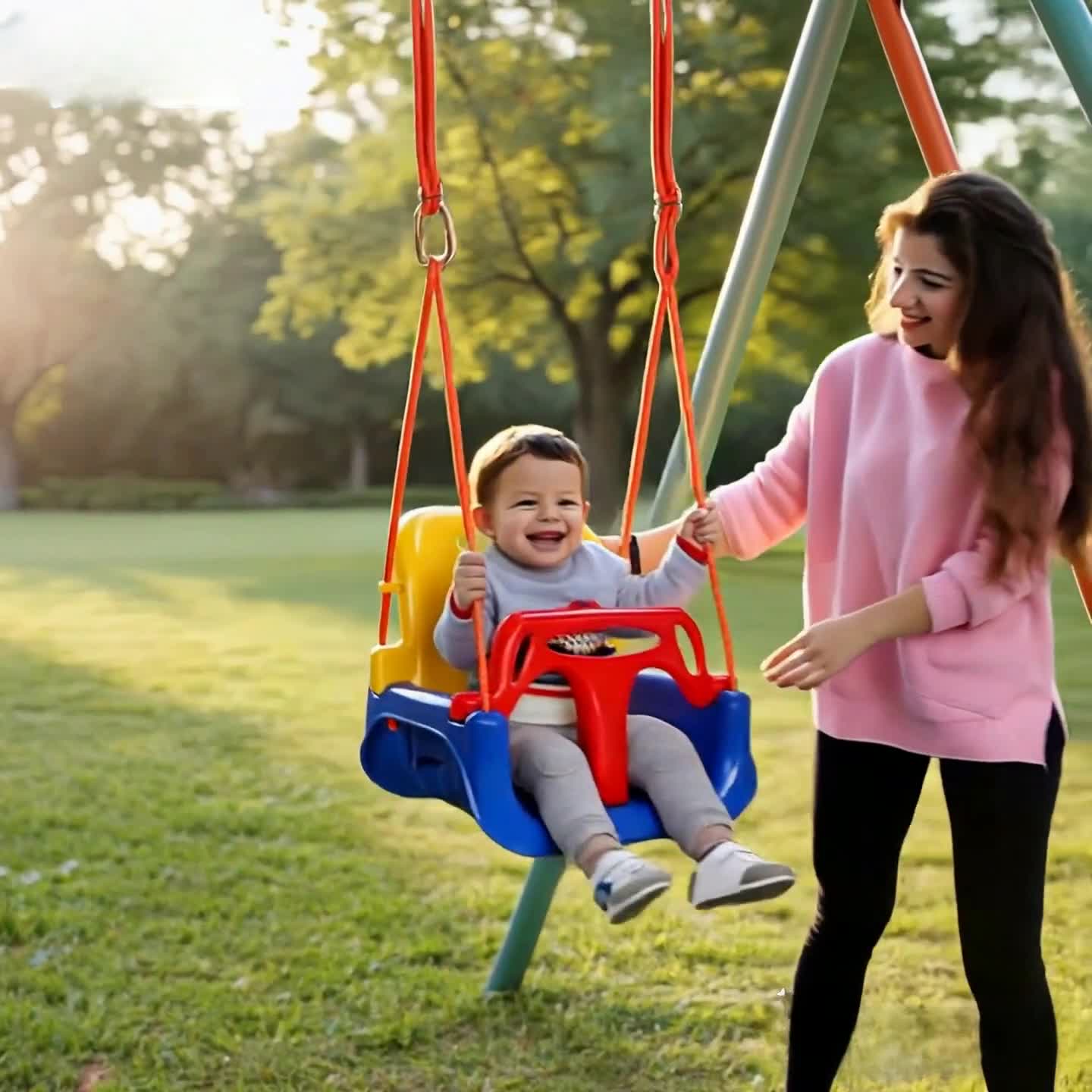 Yakimz Kinderschaukel Kleinkindschaukel Babyschaukel Produktbild-Vorschau 7
